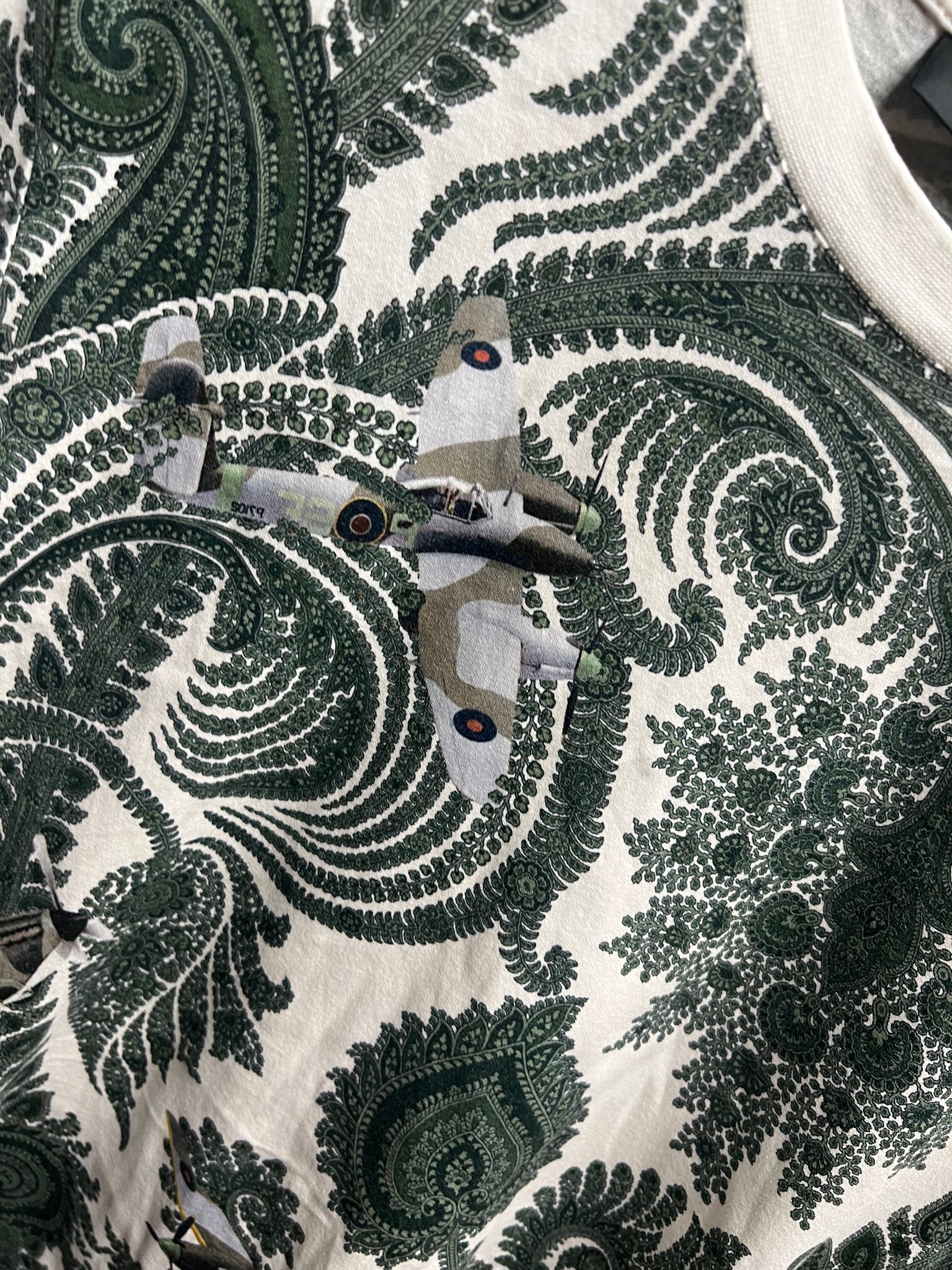 Givenchy Paisley & Airplane Print T-Shirt, миниатюра 4
