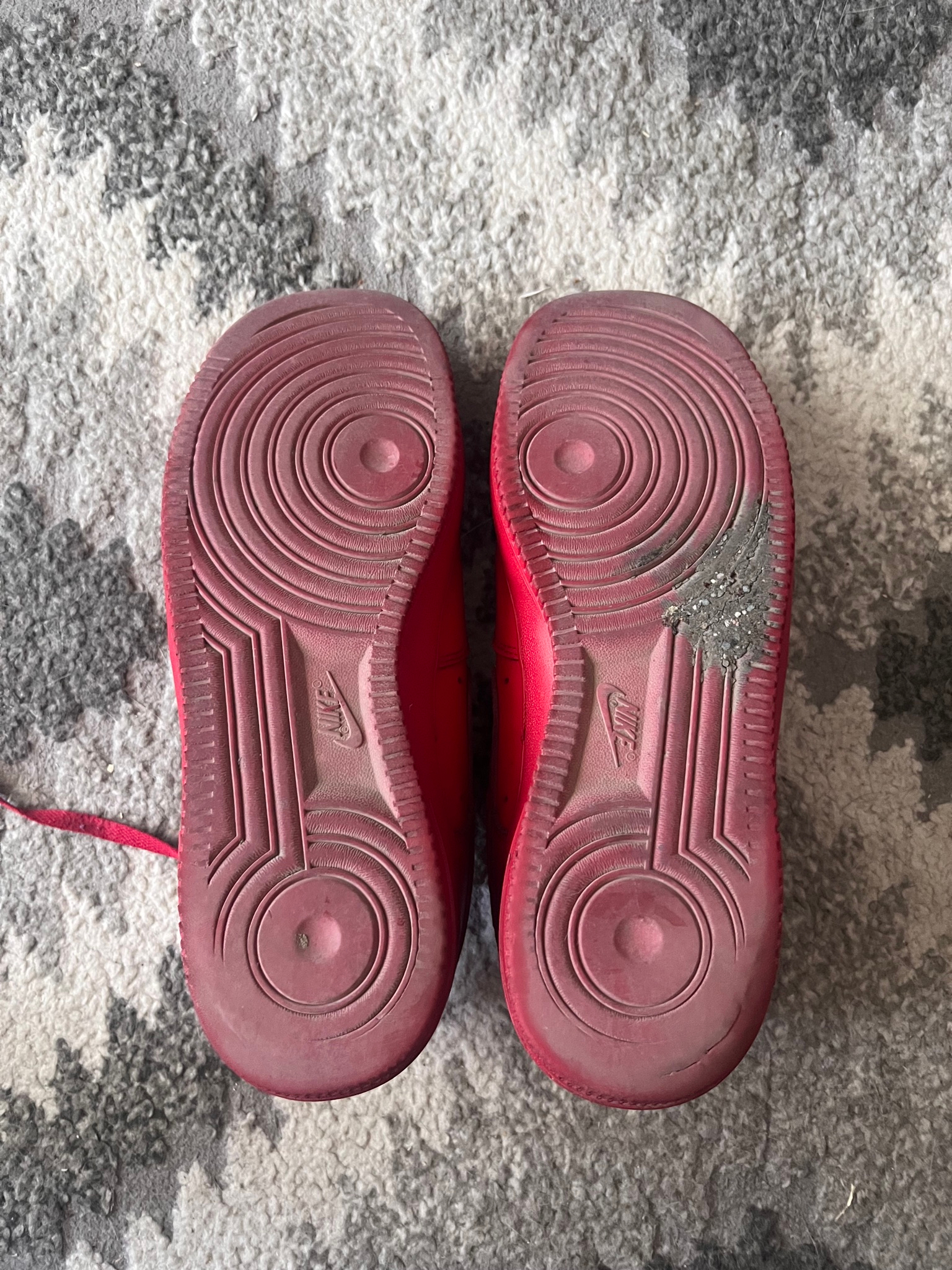 Nike Air Force 1 triple red, миниатюра 5