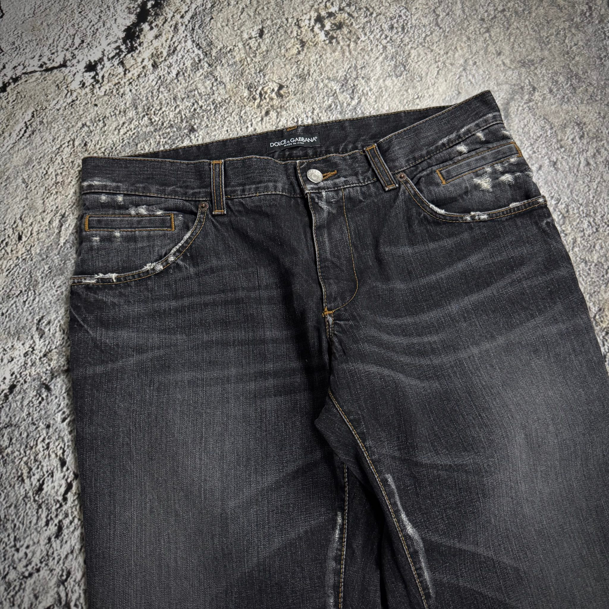 Dolce&Gabbana Distressed Grey Jeans, миниатюра 7