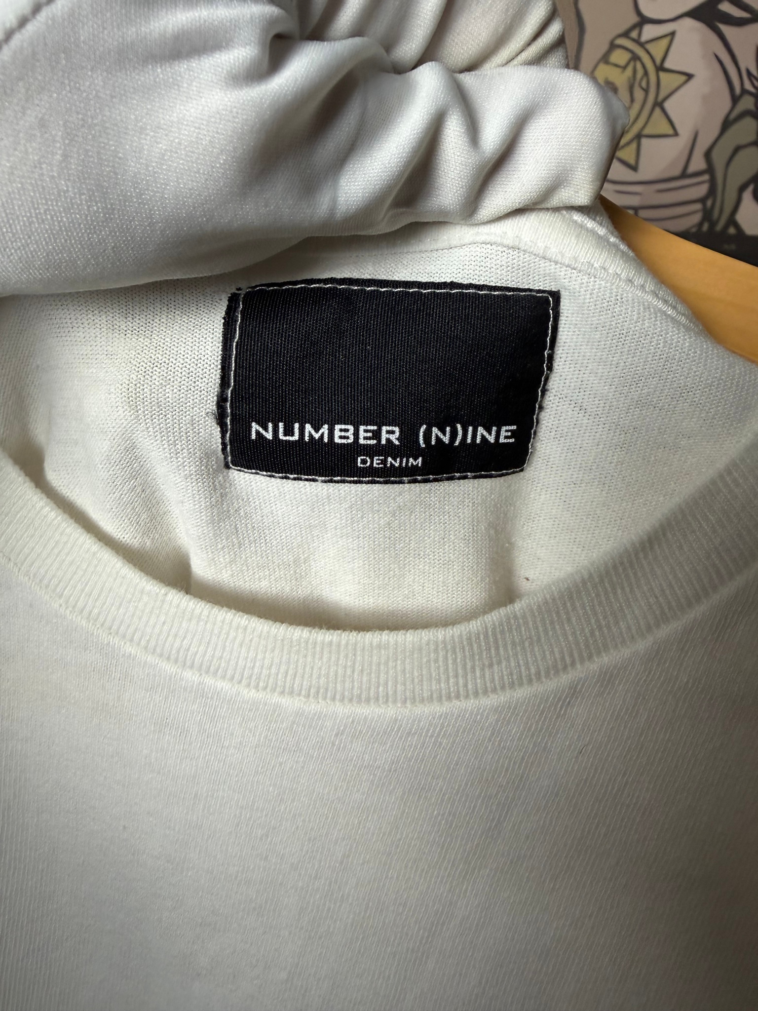 Number (N)ine Denim Pocket T-shirt white, миниатюра 3