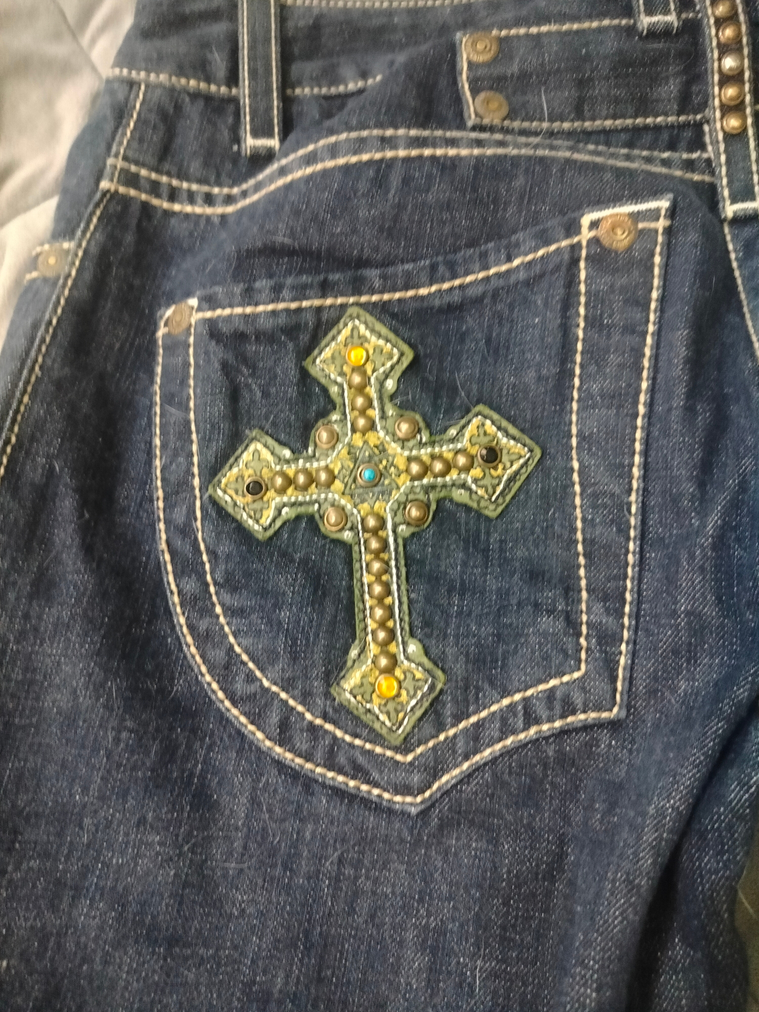 Robin's Jean OG Golden Cross, миниатюра 4