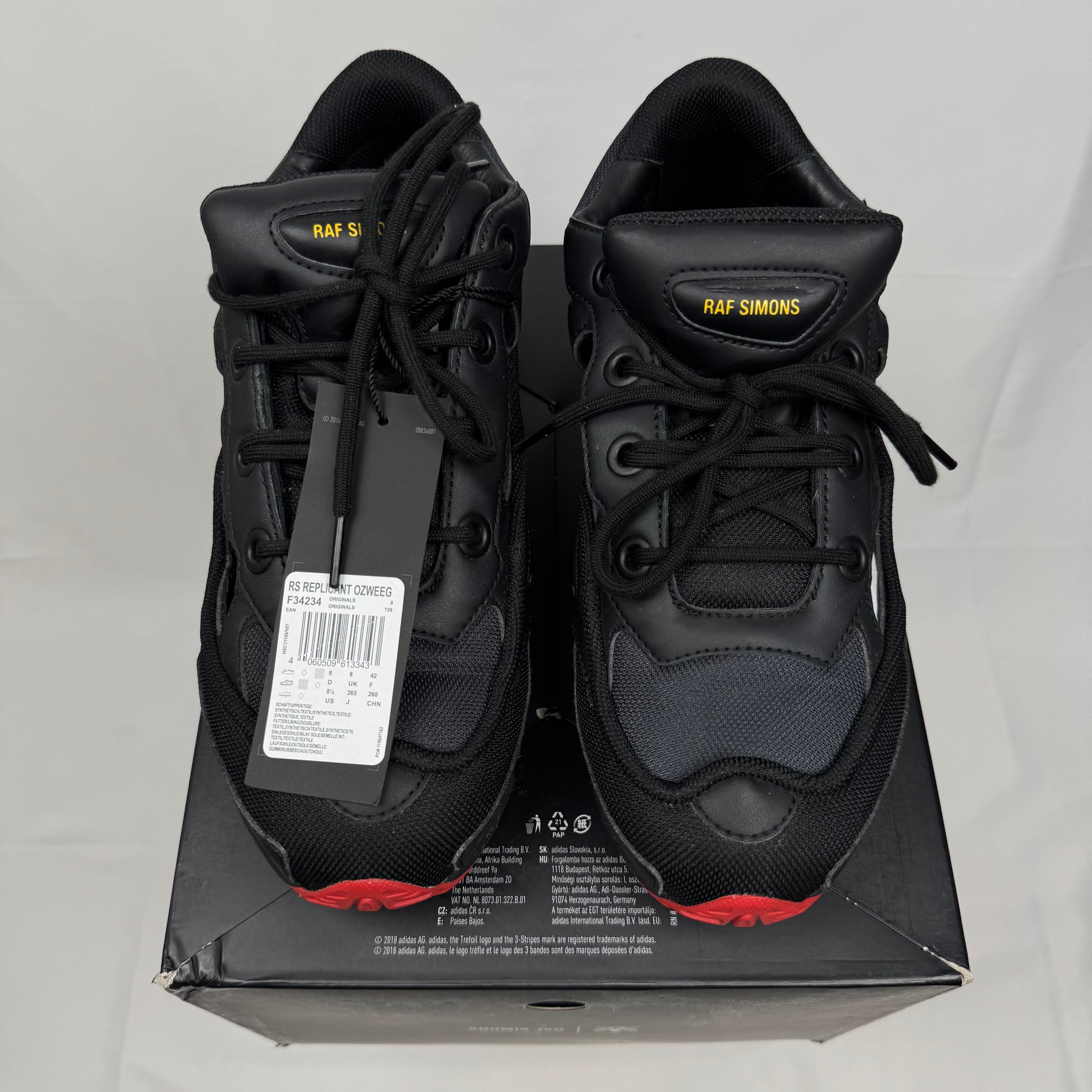 Adidas x Raf Simons Adidas Raf Simons Replicant Ozweego Belgium, миниатюра 2