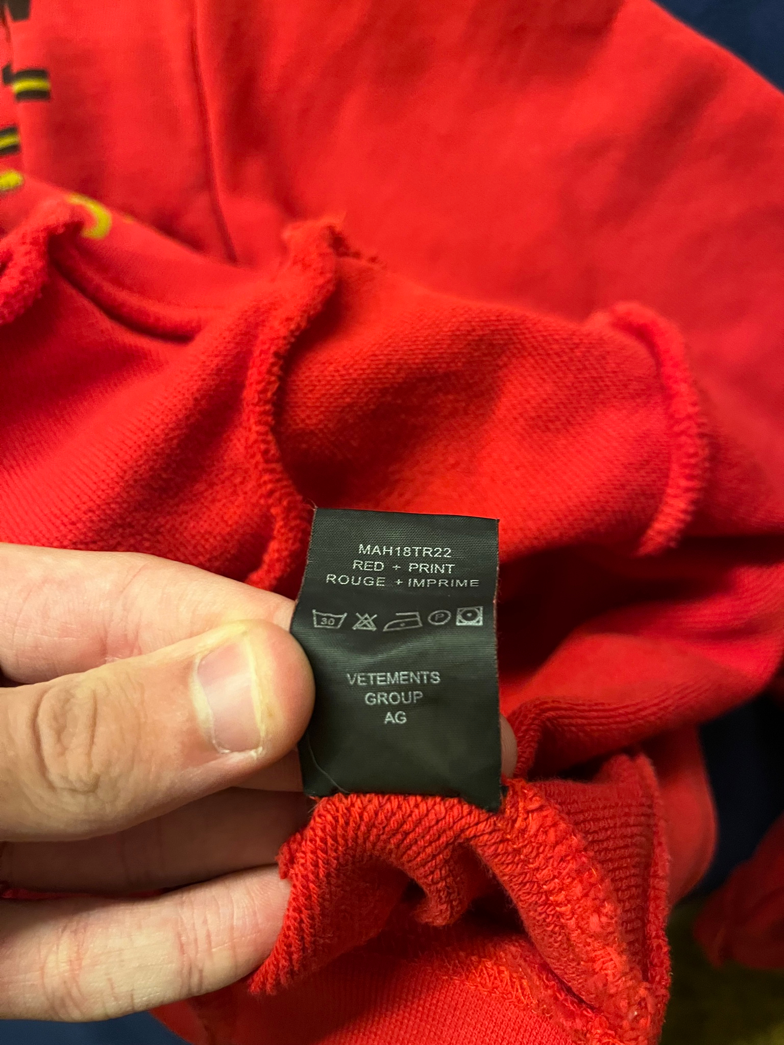 Vetements Antwerpen Split Hoodie SW18, миниатюра 11