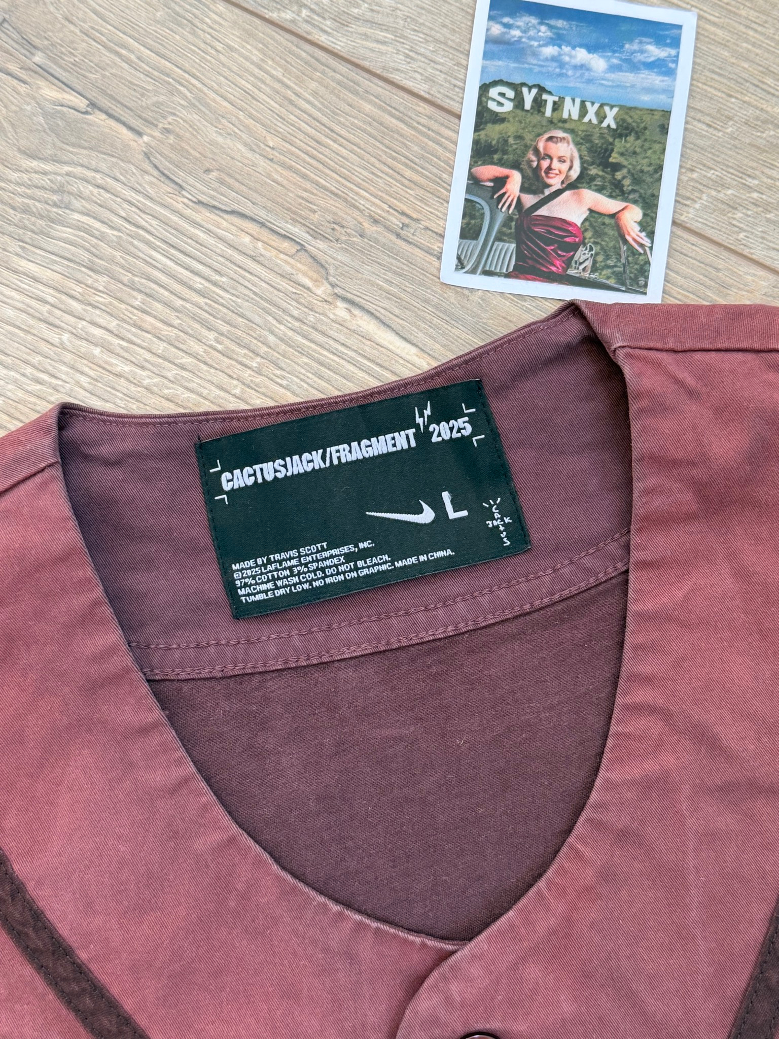 Cactus Jack x Fragment x Nike Tokyo Jack Retro Baseball Jersey, миниатюра 3