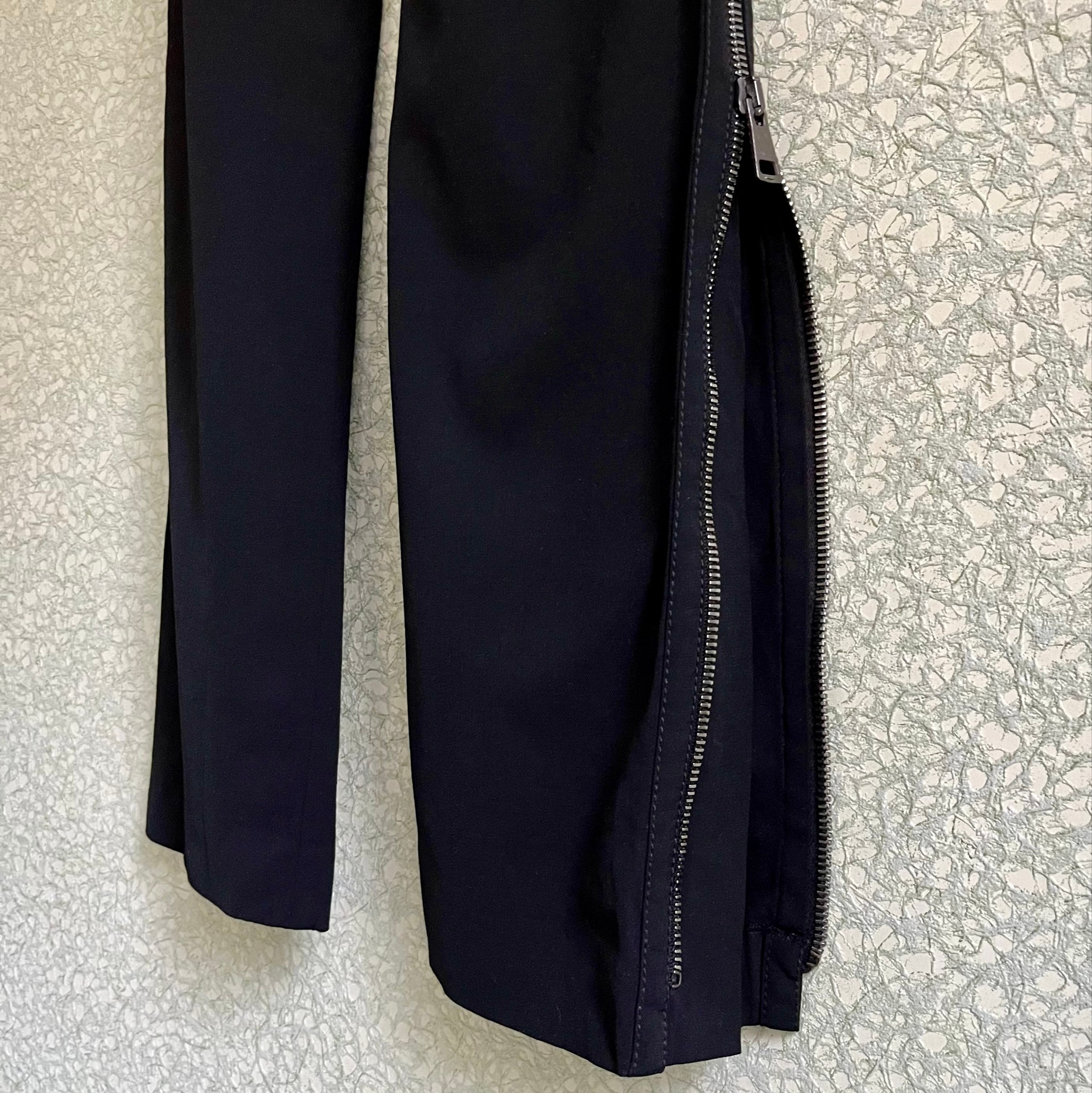 Gucci by Tom Ford AW01 Asymmetric Side Zip Trousers, миниатюра 4