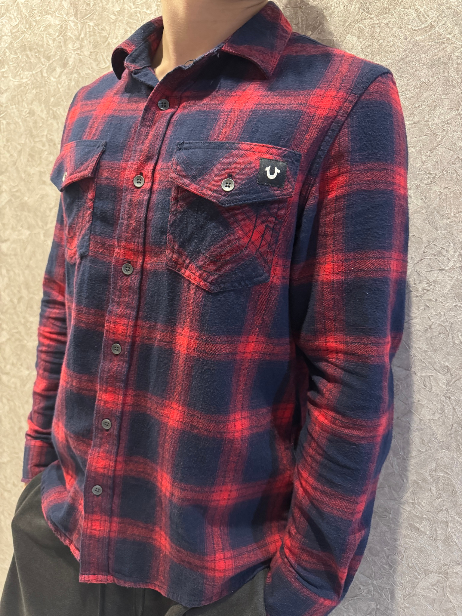 True Religion Plaid Big T Western Shirt, миниатюра 4