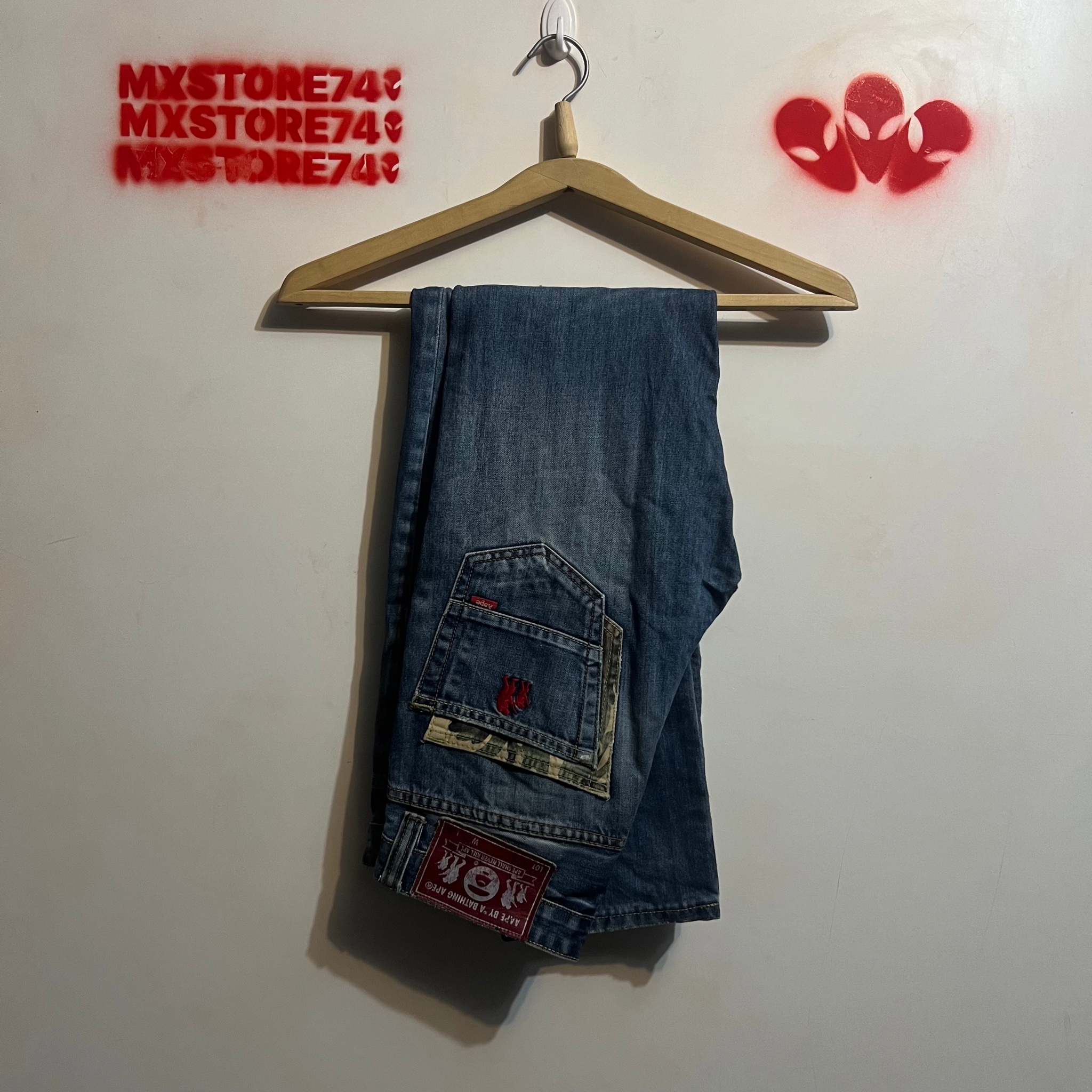 Bape camo detailse jeans, миниатюра 5