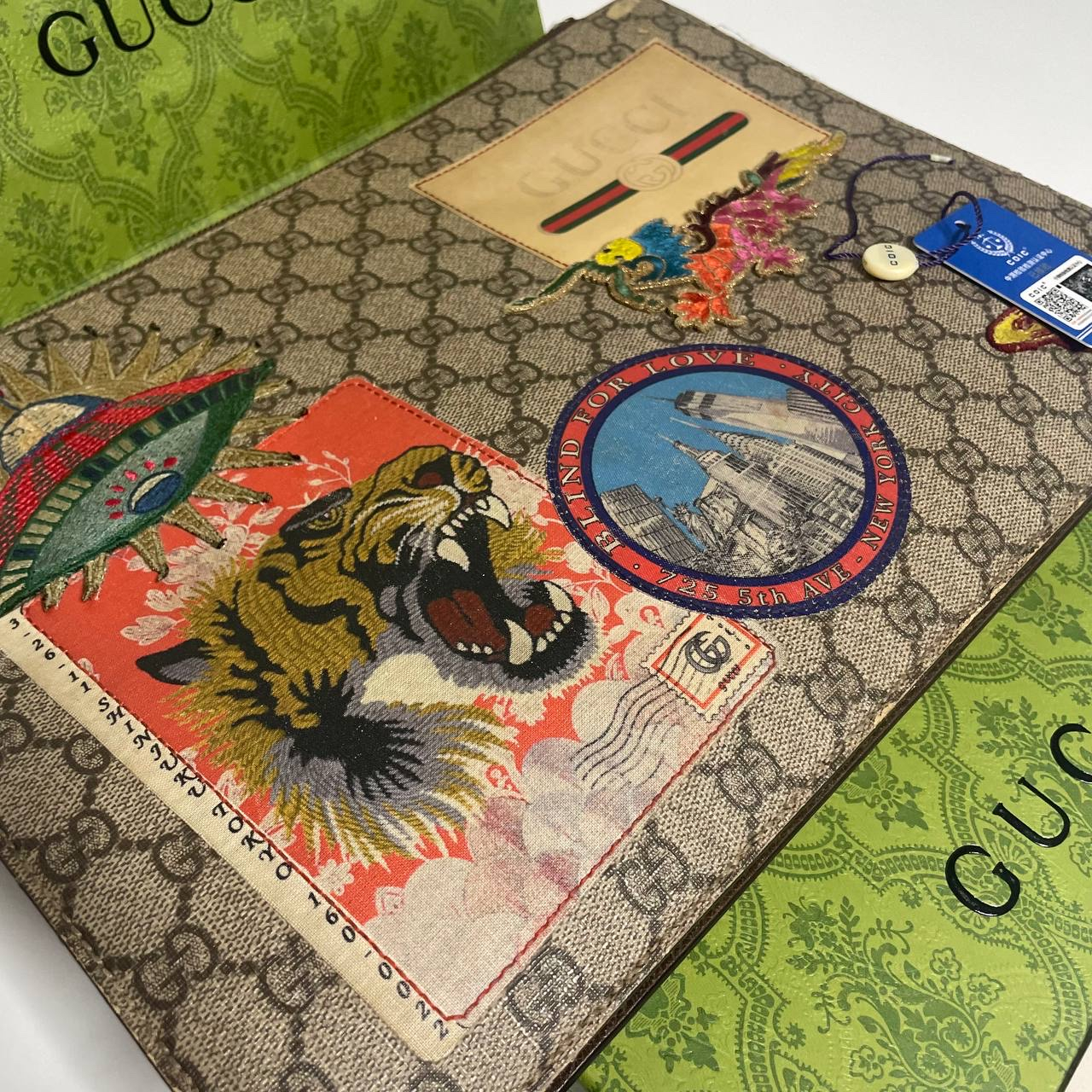 Gucci Courrier GG Supreme Pouch, миниатюра 1