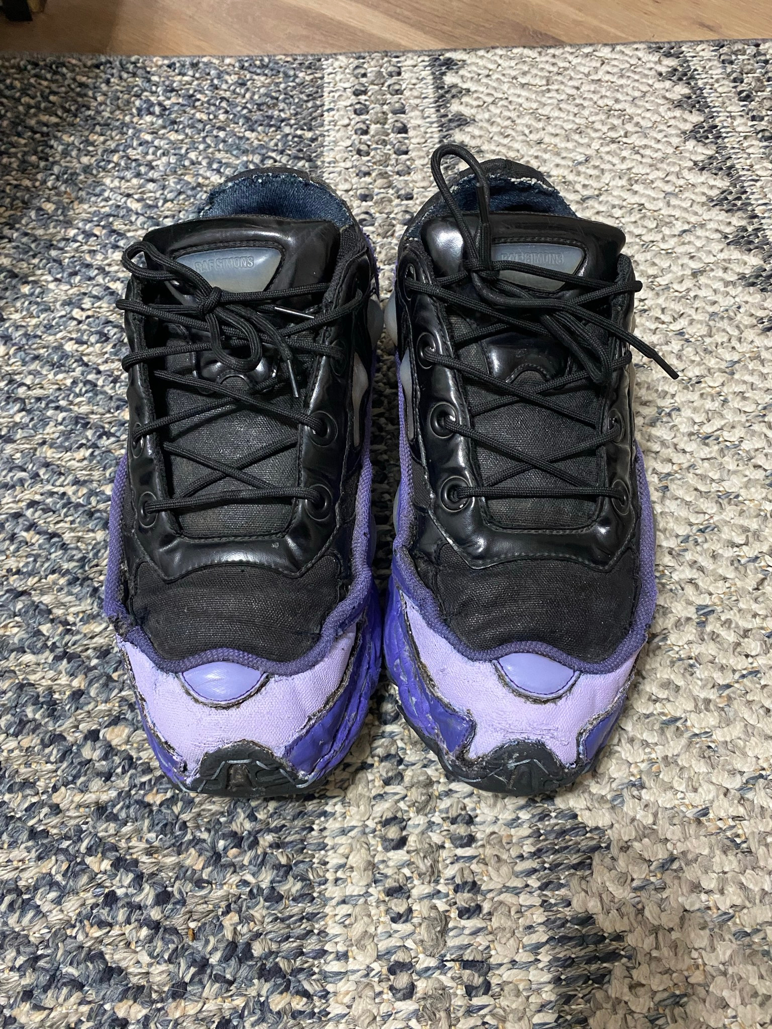 Adidas x Raf Simons Ozweego 3 Purple Black, миниатюра 1