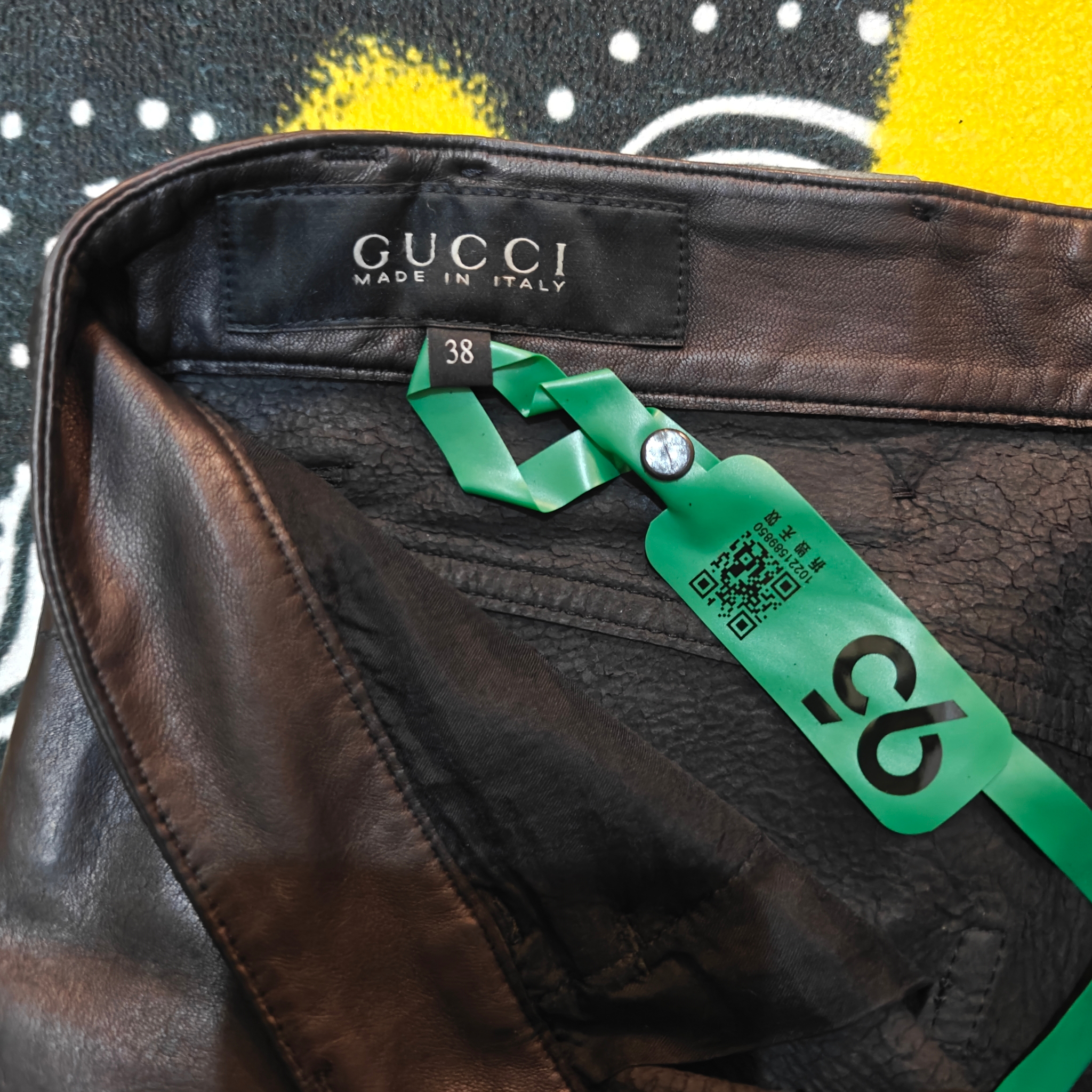 Gucci Кожаные джинсы, миниатюра 3