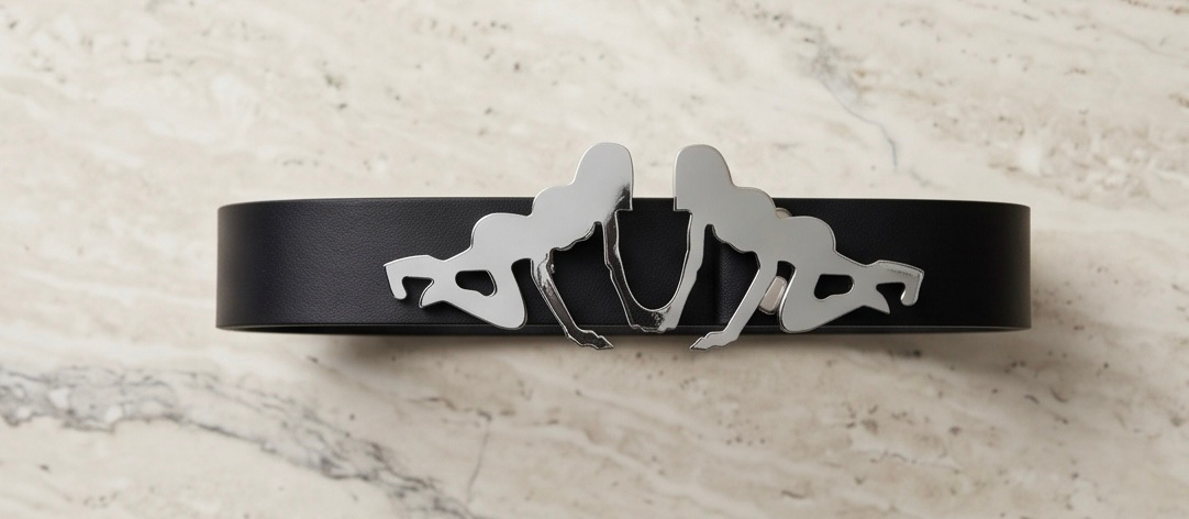 mowalola 24ss Thome Logo Belt, миниатюра 1
