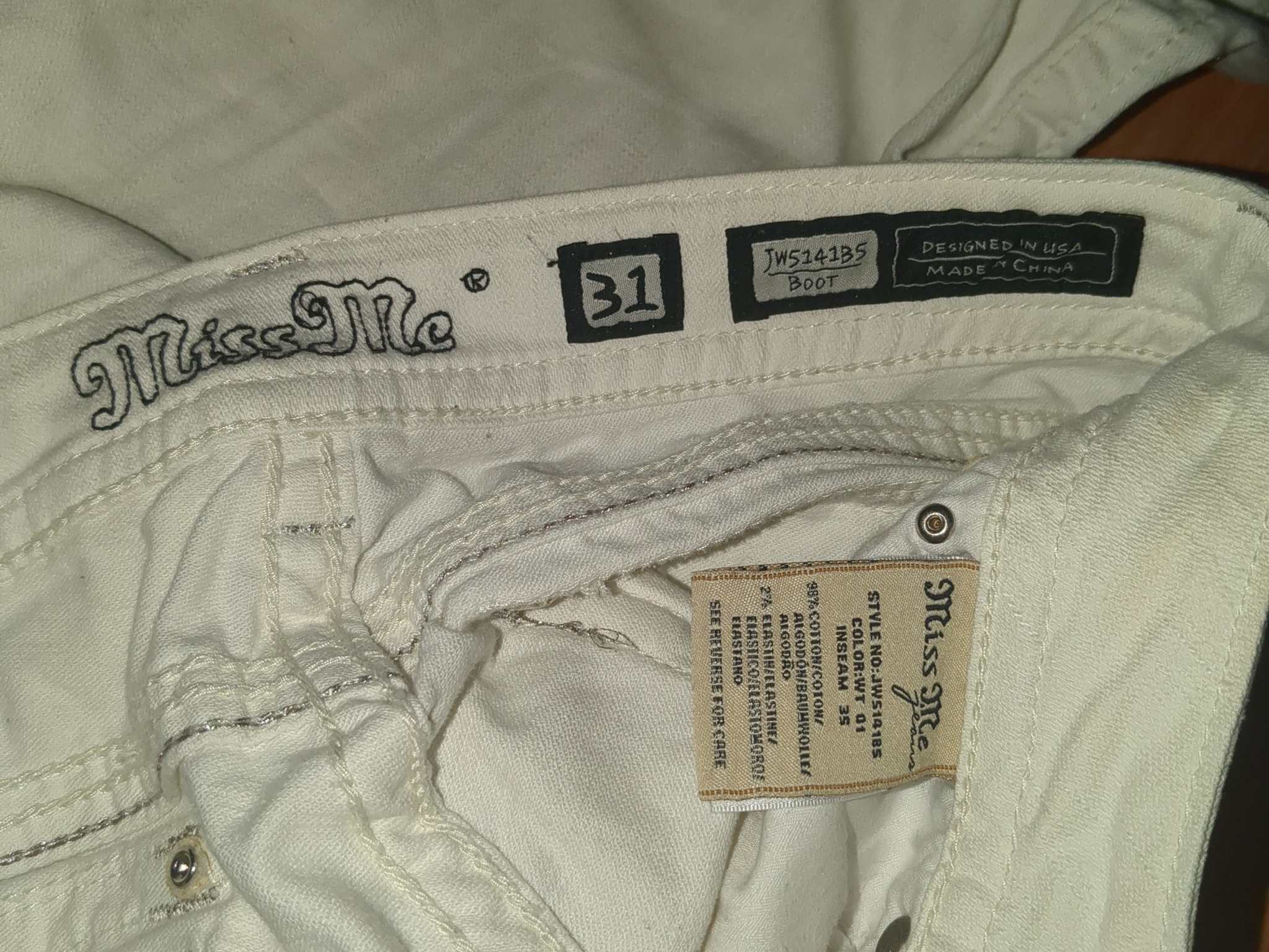 Miss Me X Swarovski Bootcut Jeans, миниатюра 3