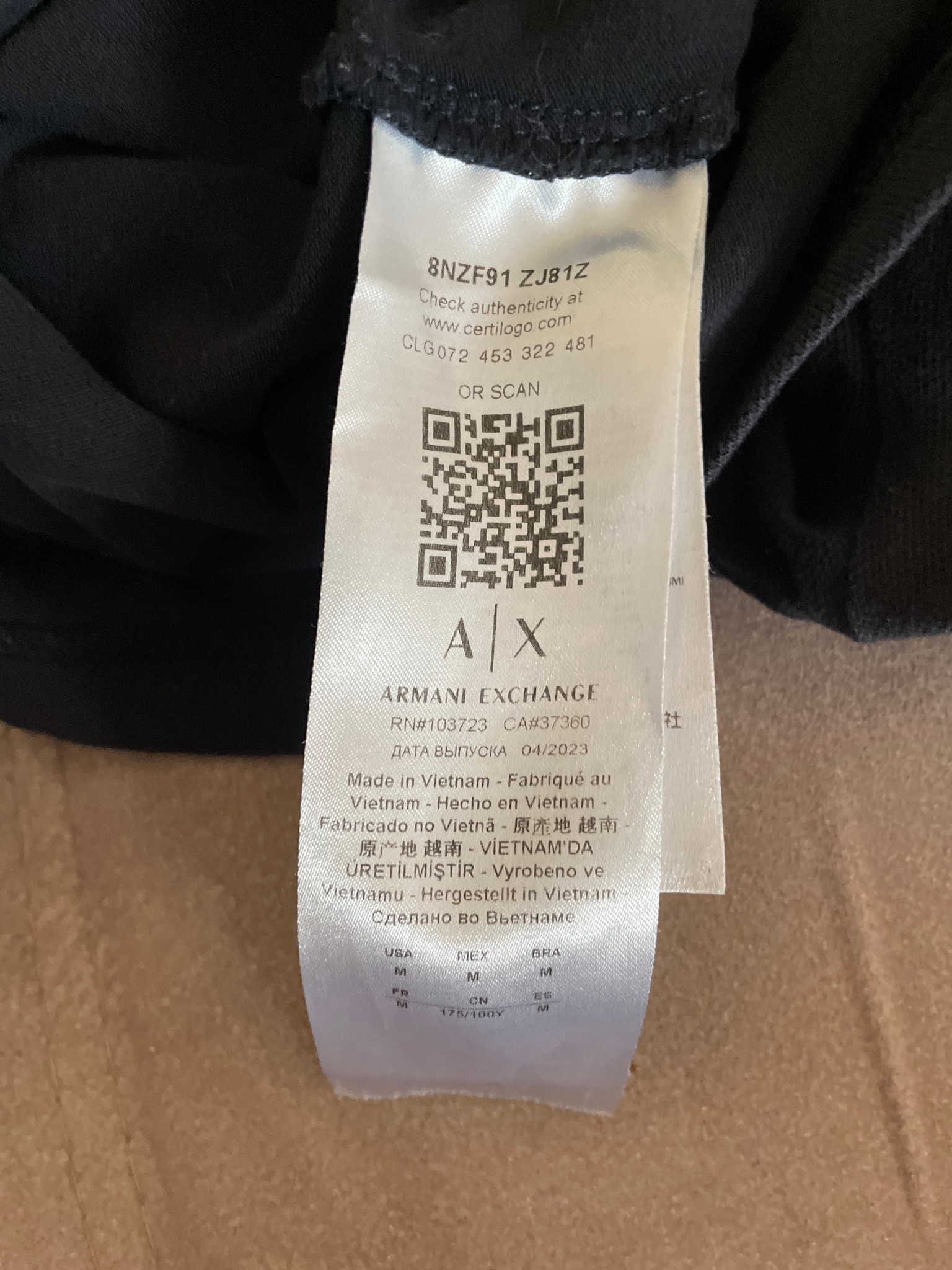 Armani Exchange Поло, миниатюра 5