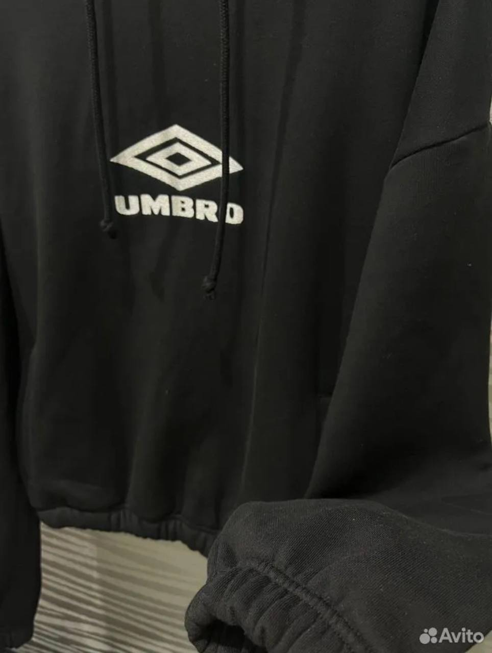 Umbro  Slam Jam OG Logo Masked Hoodie Washed Black, миниатюра 4