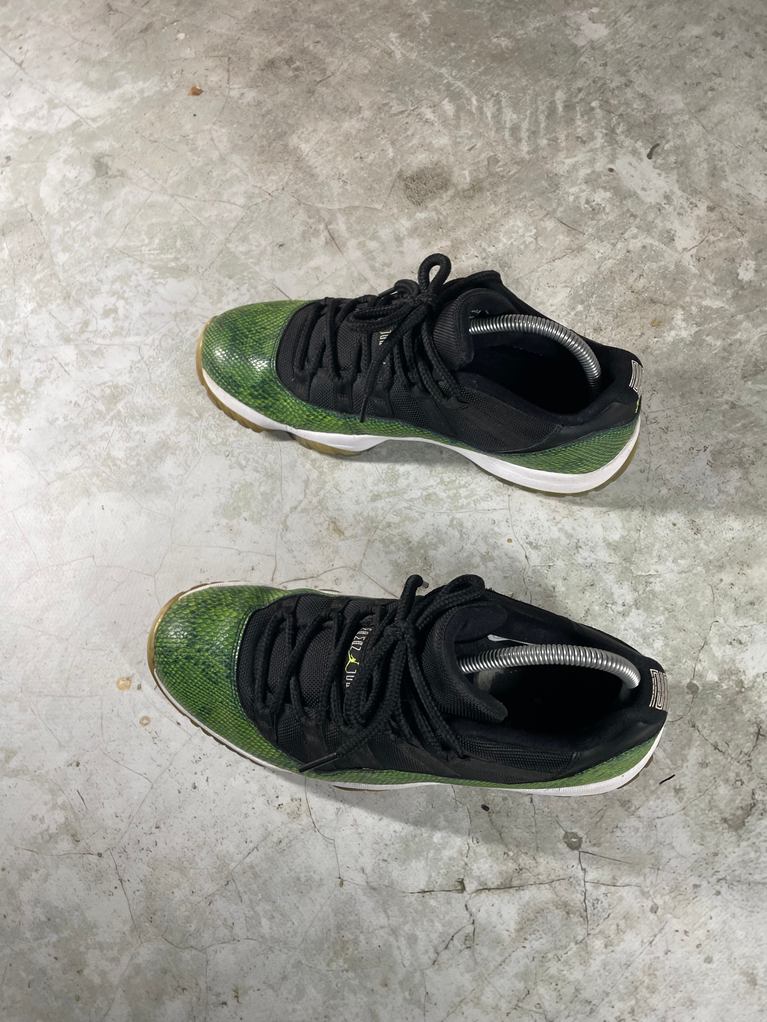 Nike  jordan 11 retro low green snakeskin, миниатюра 3