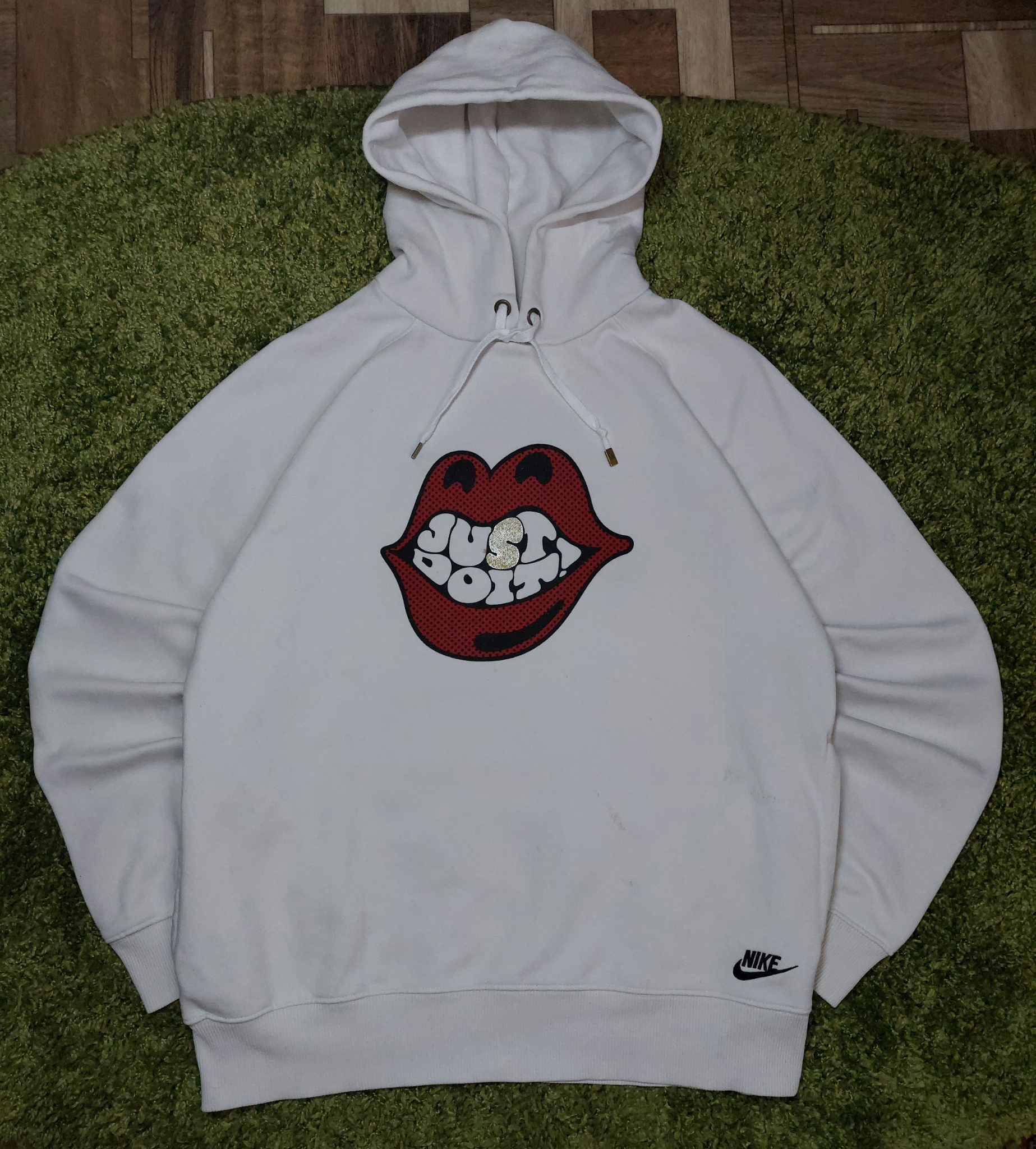 Nike    Just Do It Logo Clean Sleeve Hoodie, миниатюра 1