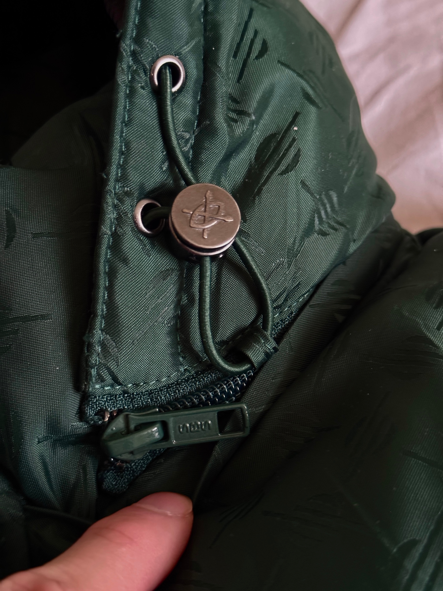 Daily Paper Rosin Green Monogram Short Puffer Jacket, миниатюра 7