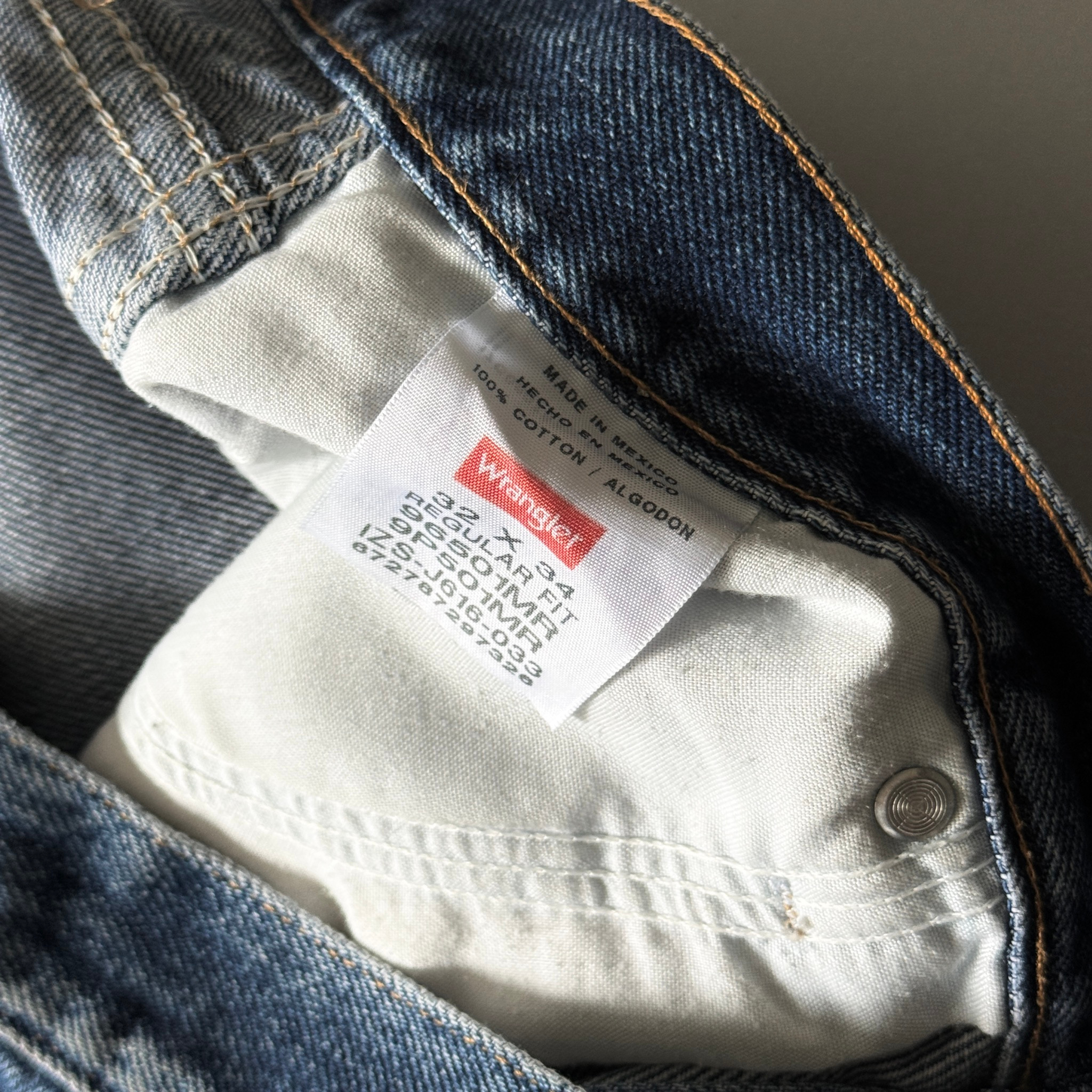 Wrangler 2000s vtg thrash jeans, миниатюра 6