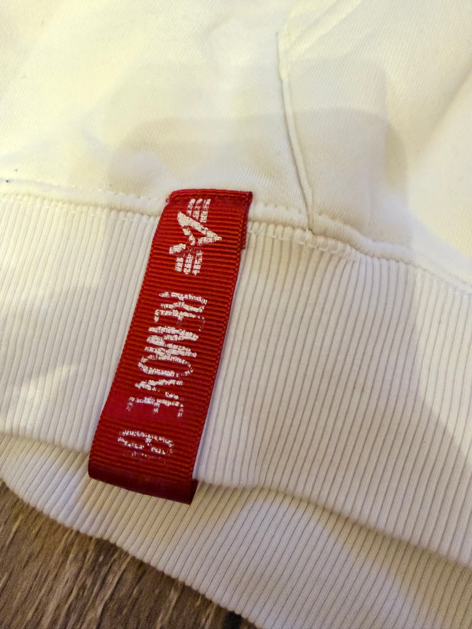 Alpha Industries Basic white hoodie, миниатюра 4