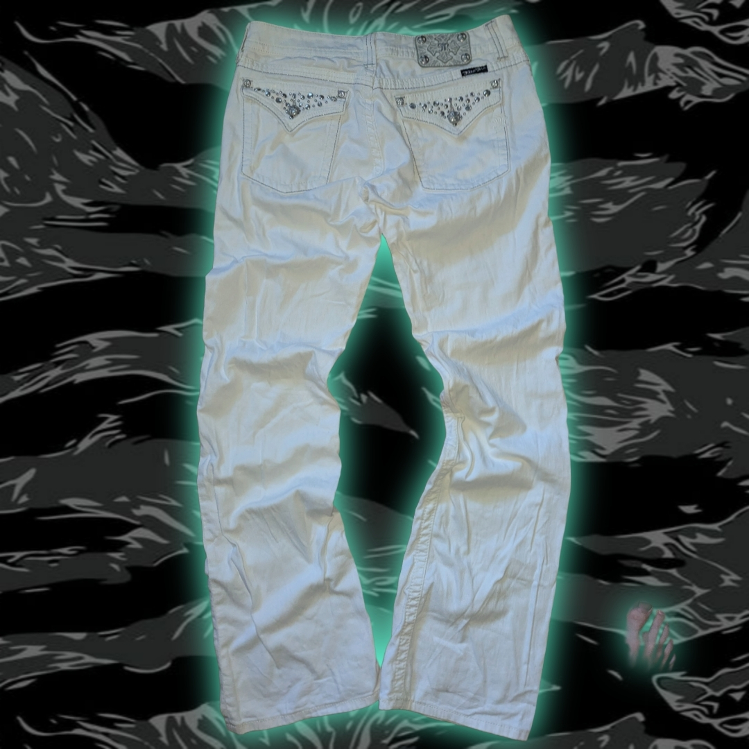 Miss Me X Swarovski Bootcut Jeans, миниатюра 2