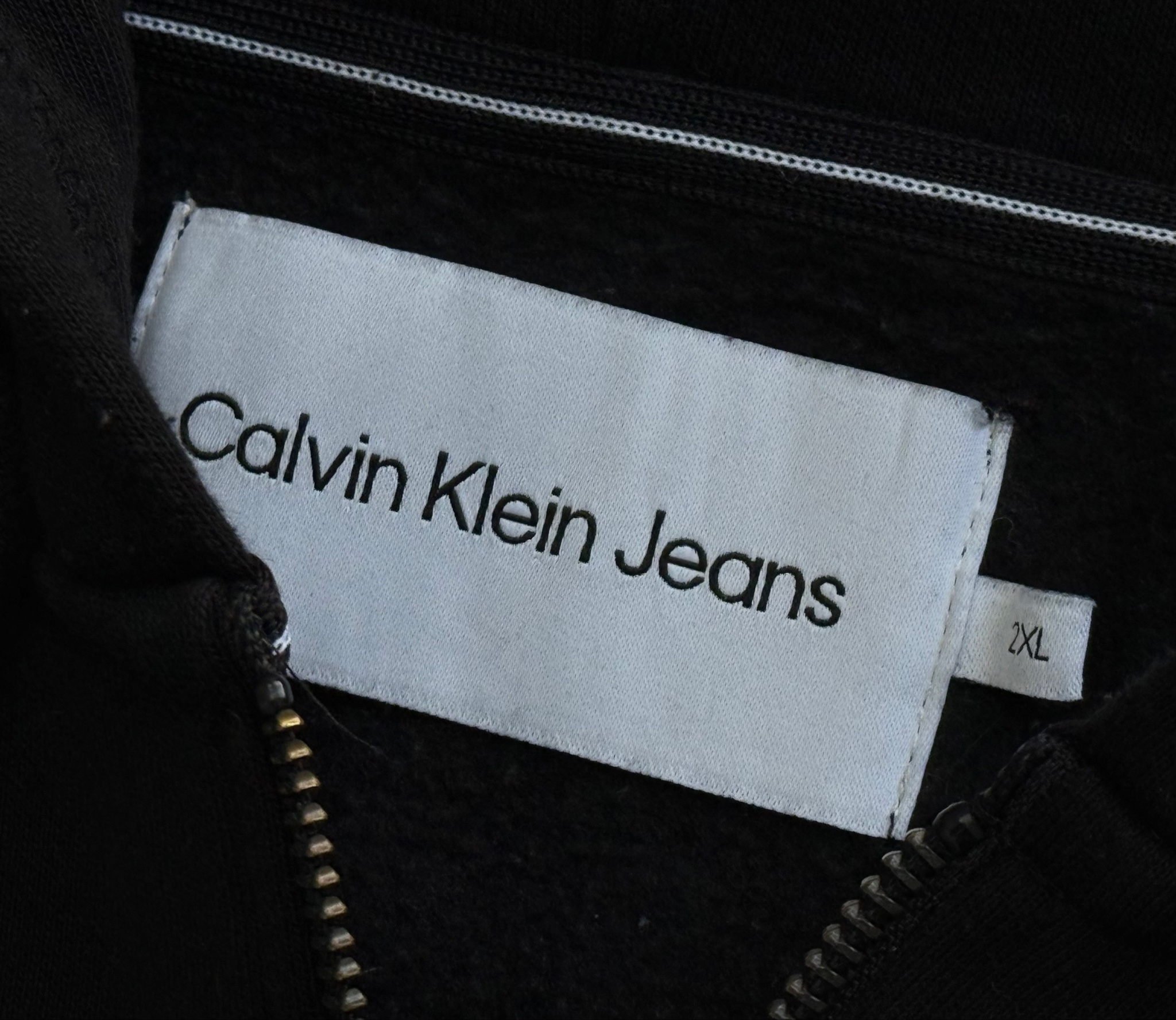 Calvin Klein Jeans Black Zip-Hoodie, миниатюра 7