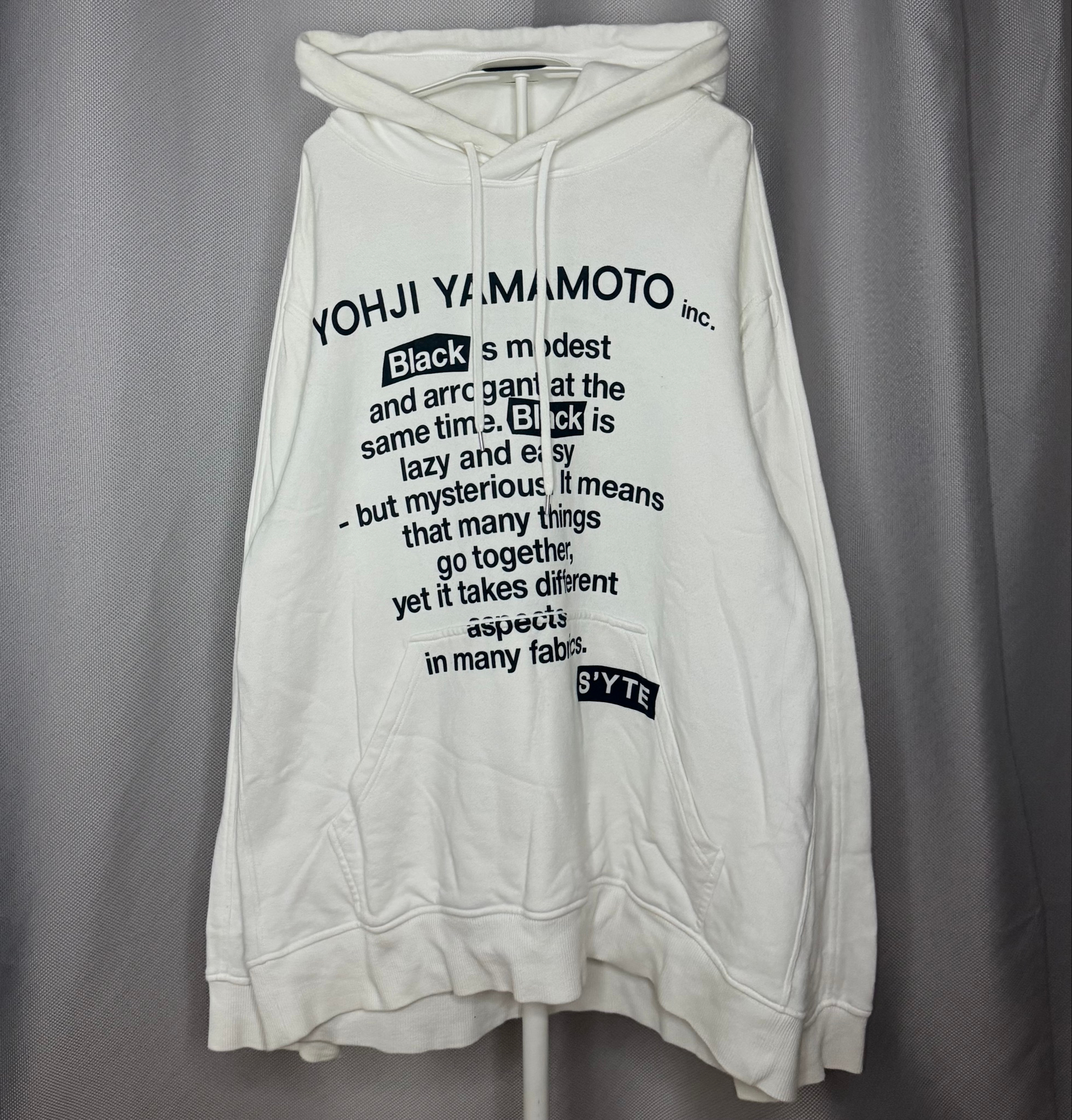 Yohji Yamamoto S’YTE Худи белое, миниатюра 1
