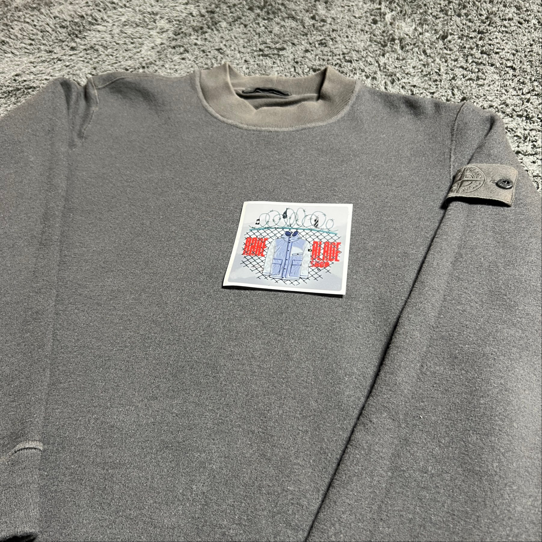 Stone Island GHOST PIECE Wool Sweatshirt, миниатюра 3