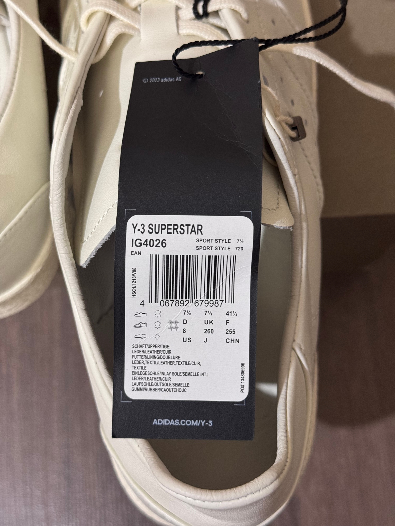 Y-3 Yohji Yamamoto Yohjistar superstar, миниатюра 9