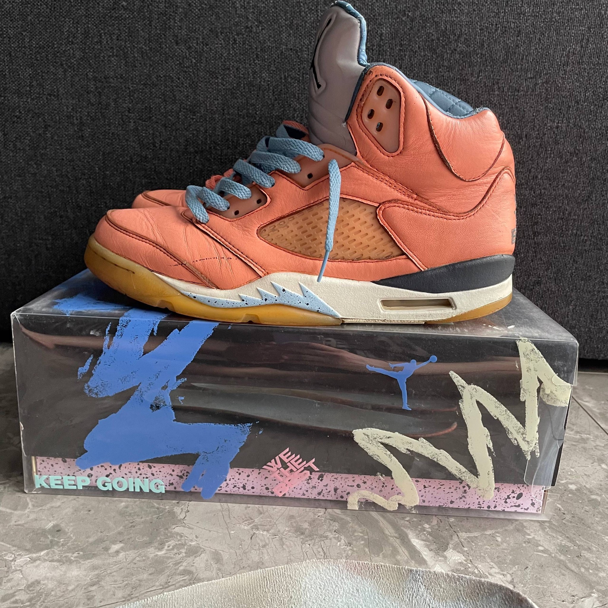 Nike Air Jordan 5 Retro DJ Khaled We The Best Crimson Bliss, миниатюра 1