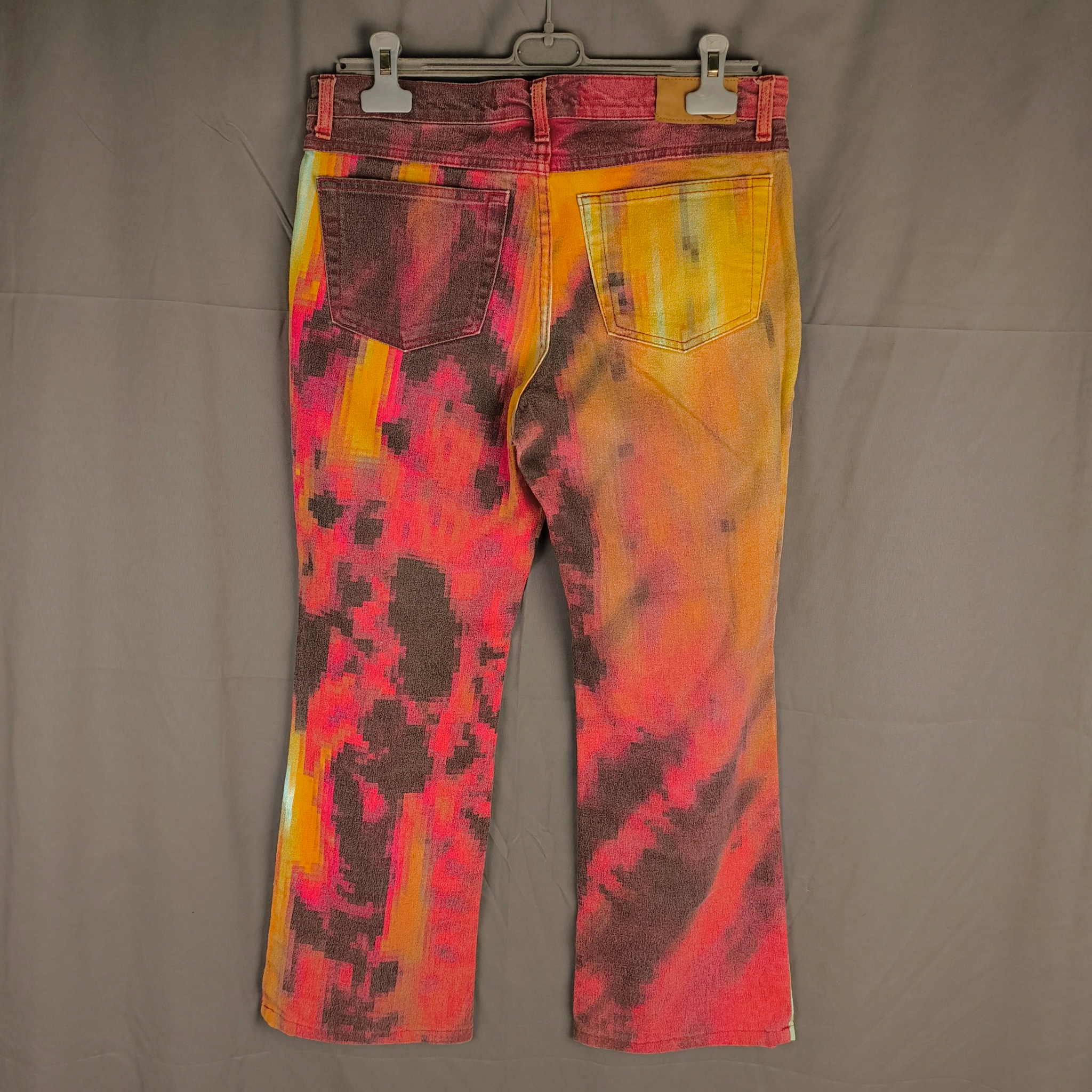 Just Cavalli 2001 Pixel face print jeans, миниатюра 2