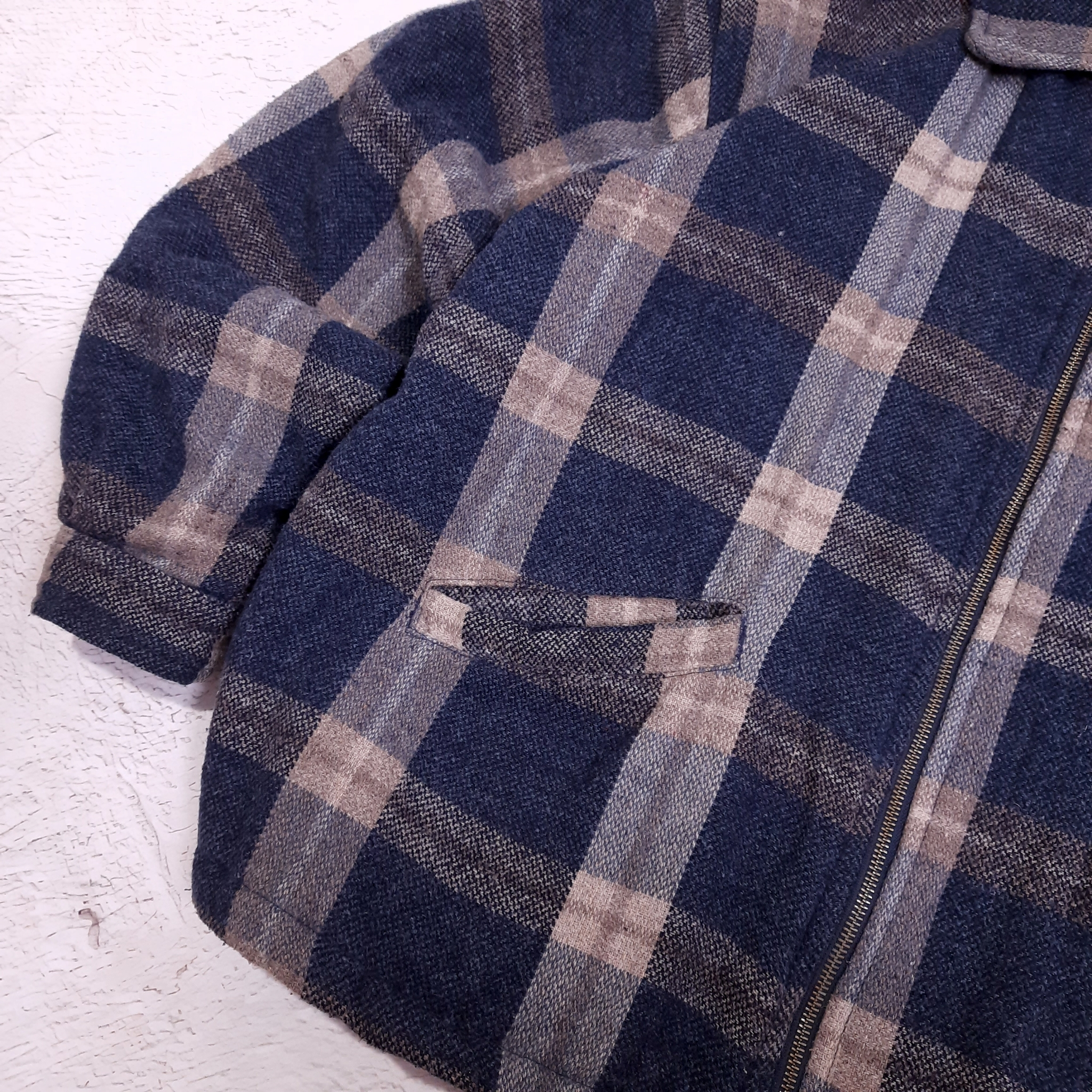 New Frontier Wool Plaid Jacket Vintage, миниатюра 4