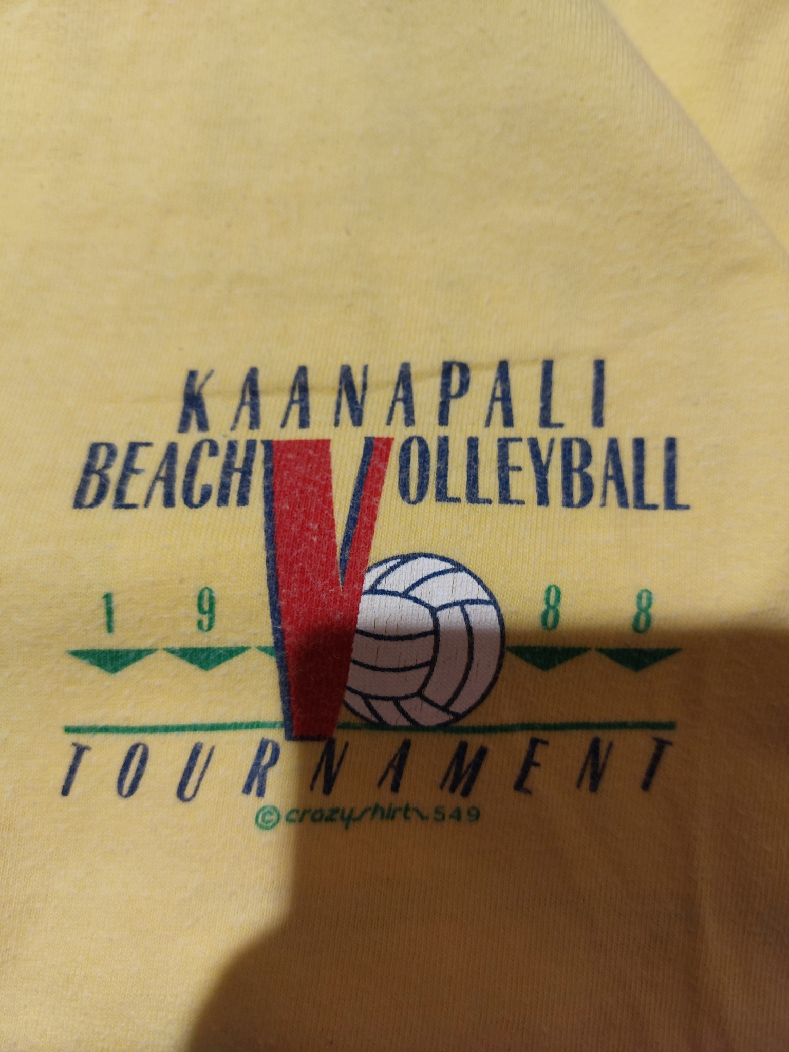 Crazy shirt Kaanapali Beach Volleyball Tournament 1988, миниатюра 4