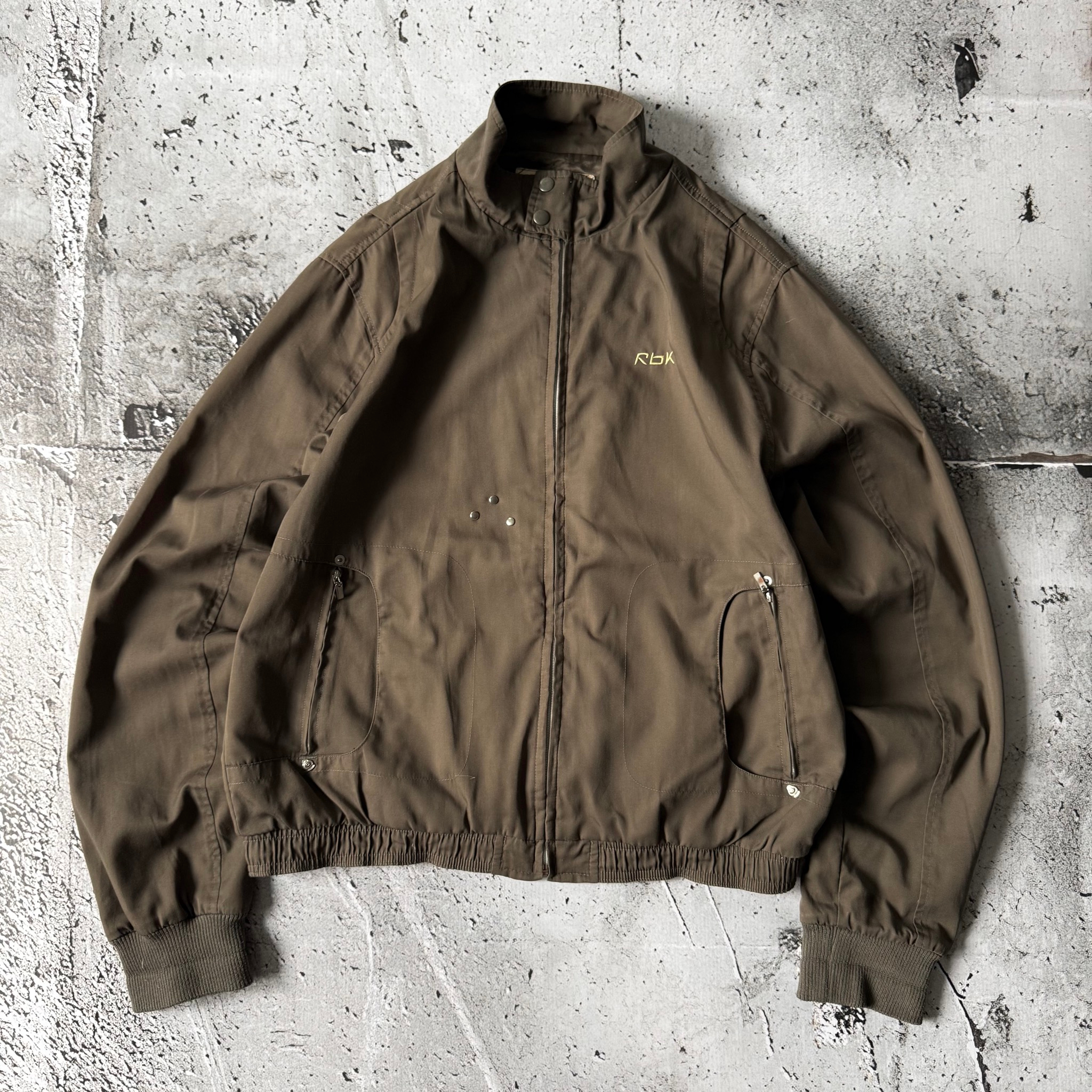 Reebok 2000s Vintage Brown Harrington Jacket, миниатюра 1