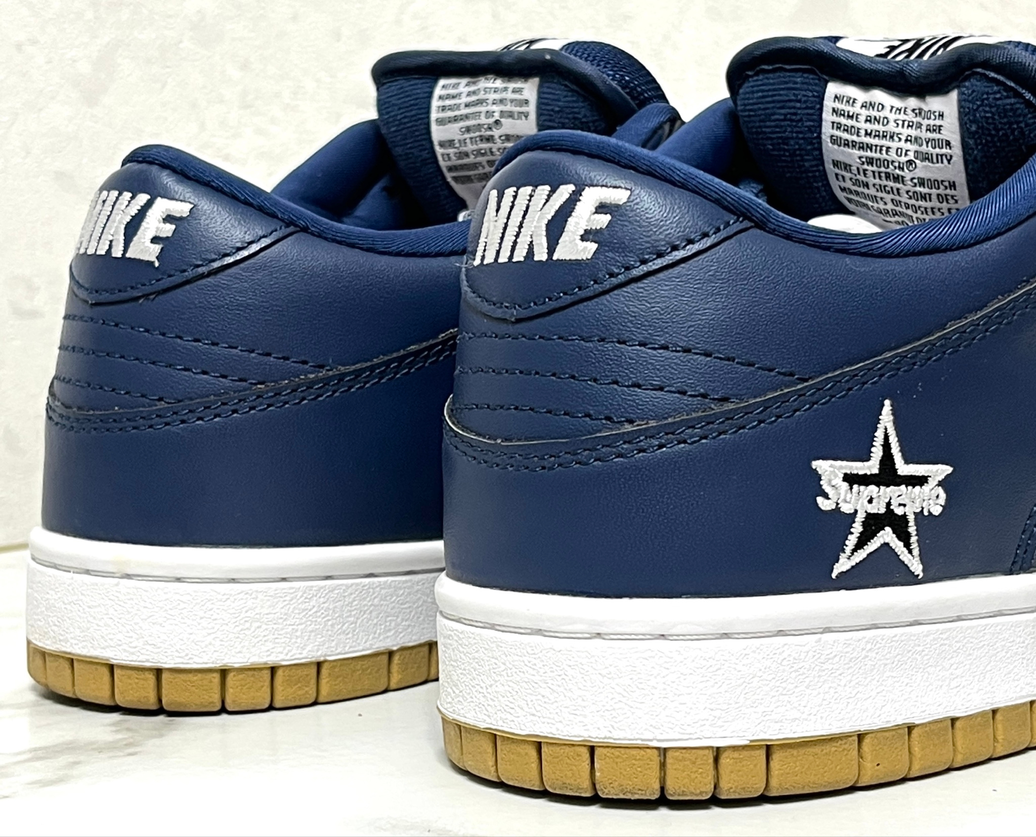 Nike x Supreme SB Dunk Low Jewel Swoosh Gold, миниатюра 2