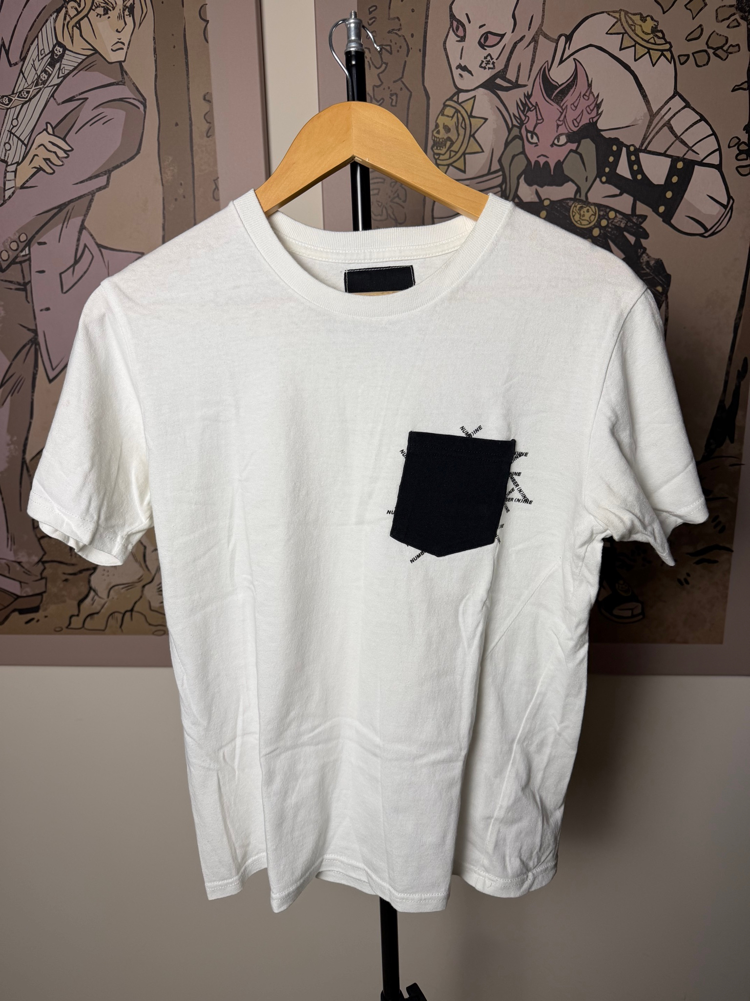 Number (N)ine Denim Pocket T-shirt white, миниатюра 1