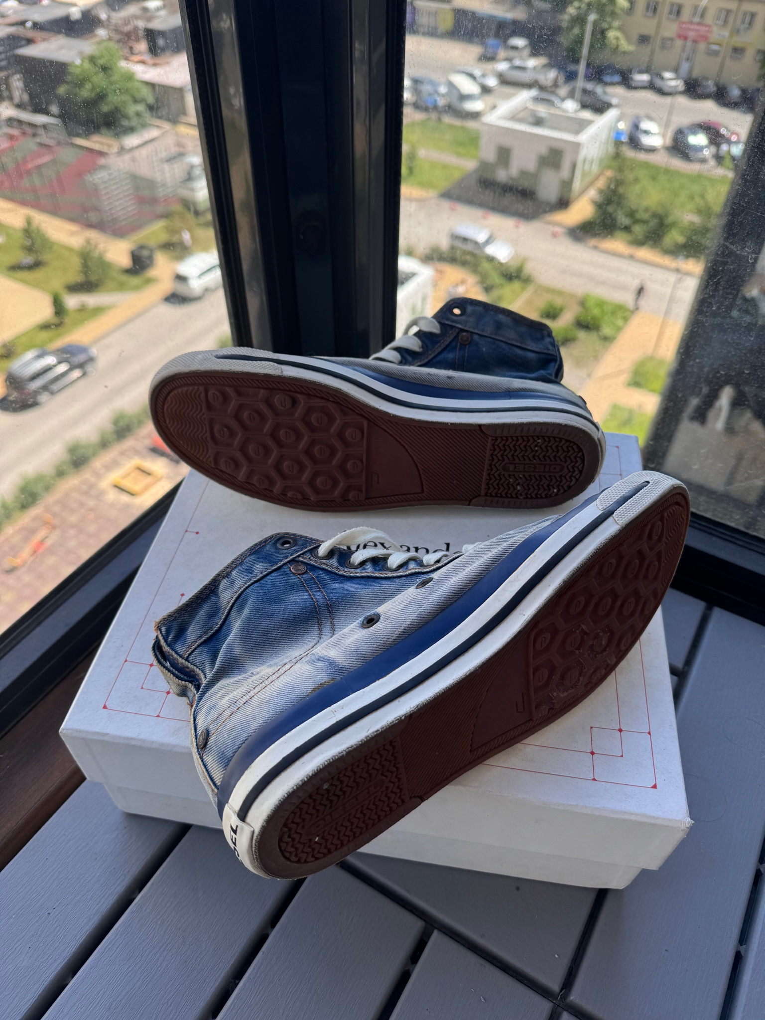 Diesel Diesel Exposure Hi Top Indigo Denim, миниатюра 5