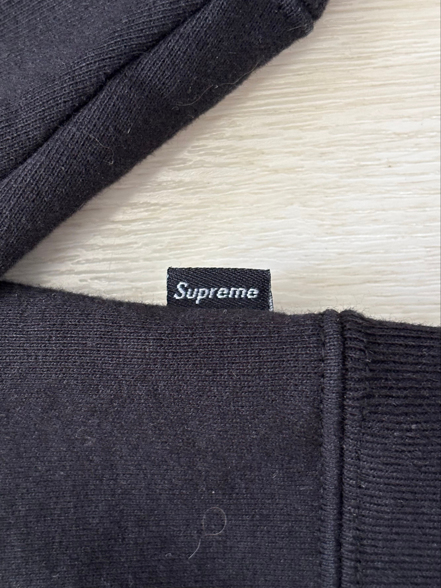 Supreme Text Stripe Zip Up Hooded Sweatshirt, миниатюра 8