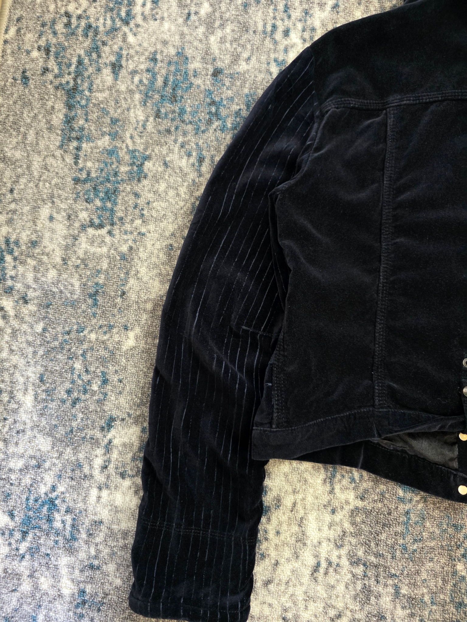 Marithe Francois Girbaud Le Jean De Floral Velvet Jacket, миниатюра 7