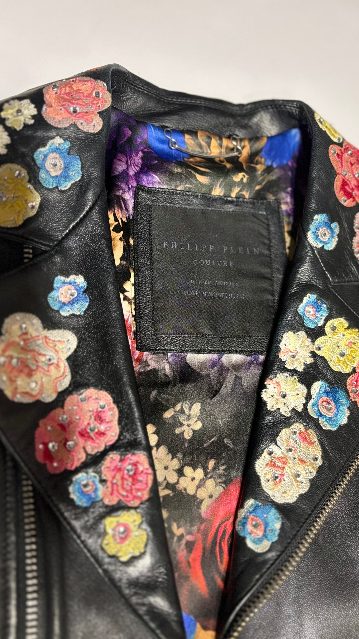 Philipp Plein кожанная куртка, миниатюра 3