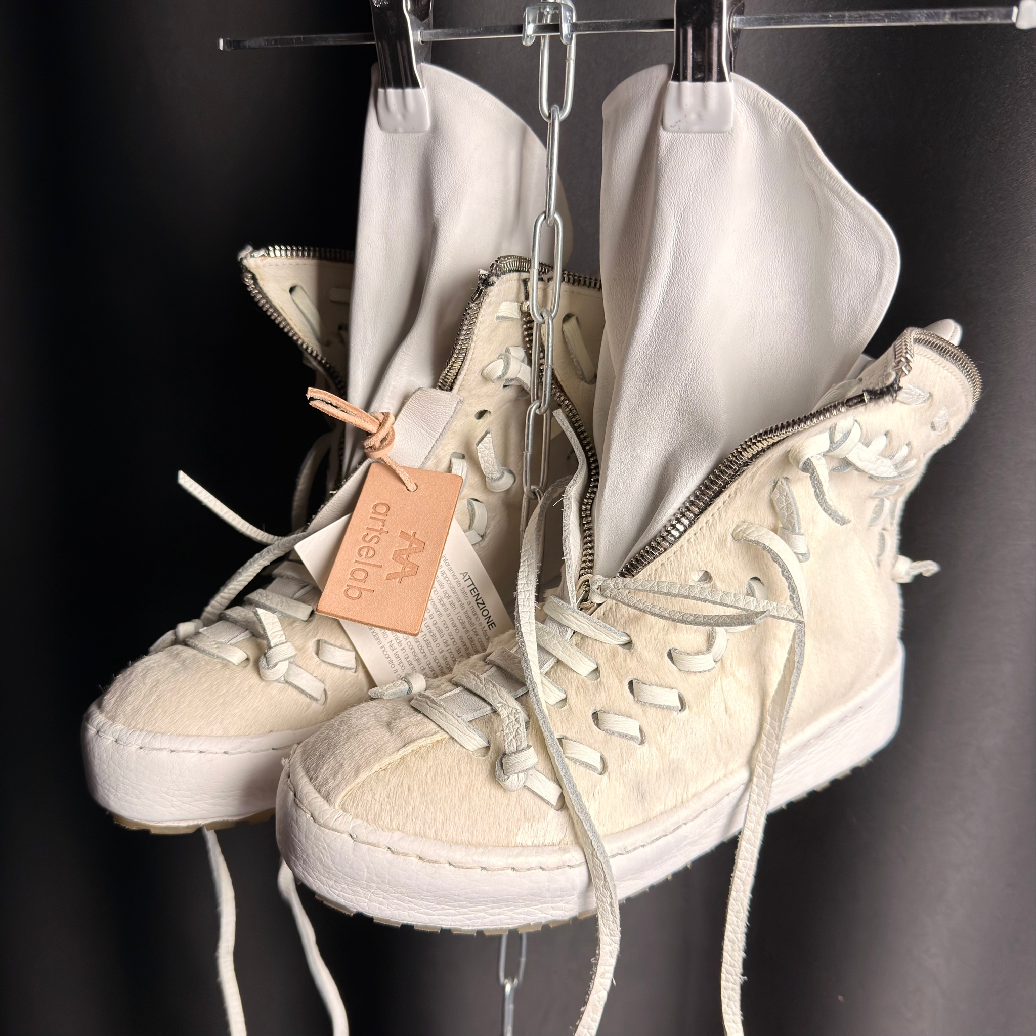 Artselab Pony Hair White Sneakers, миниатюра 6