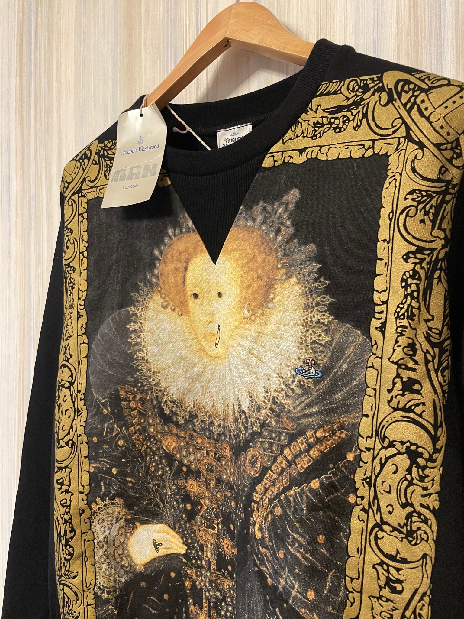 Vivienne Westwood AW2014 punk queen Elizabeth portrait sweatshirt, миниатюра 5