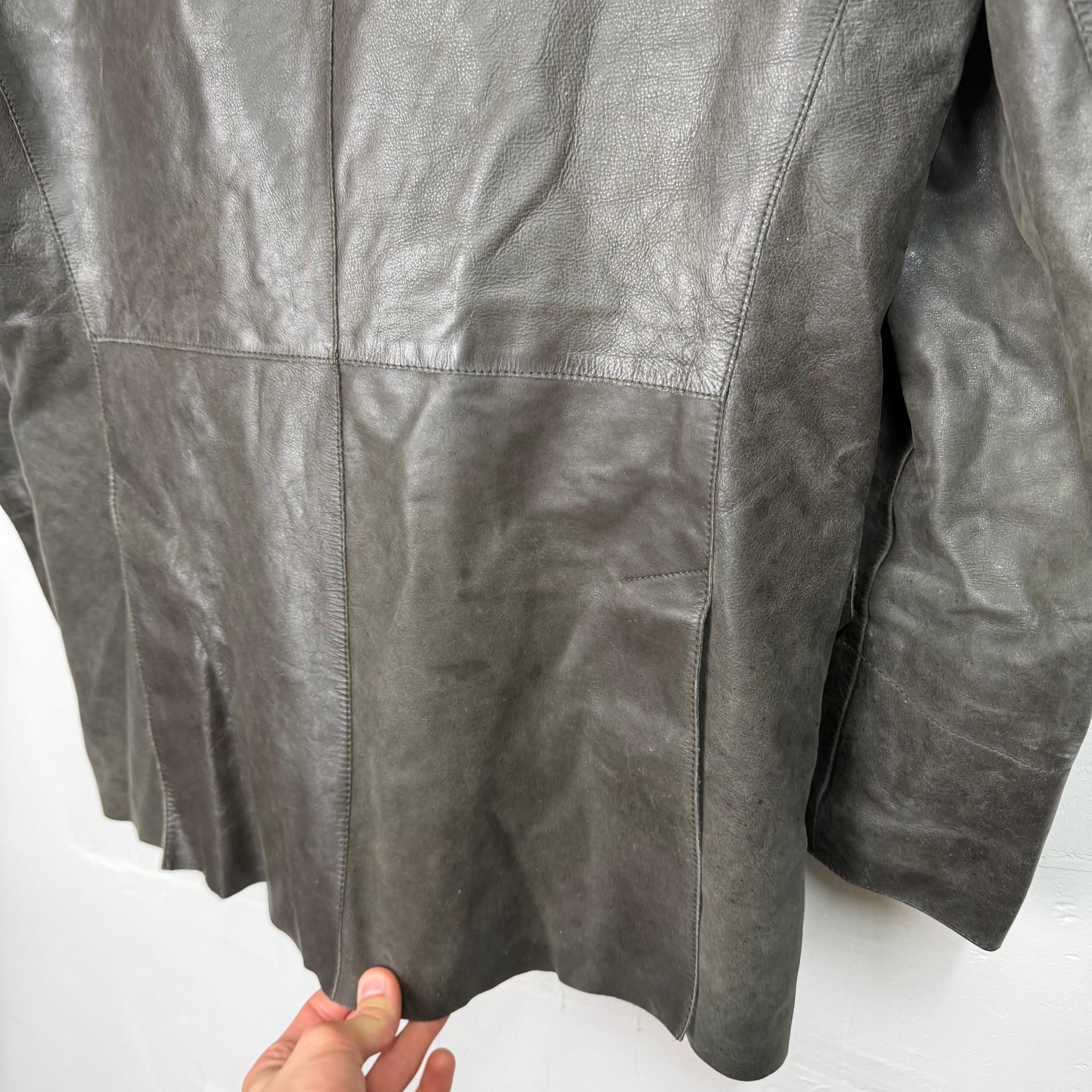 Kenzo Homme Vintage 00’s Leather Jacket, миниатюра 8