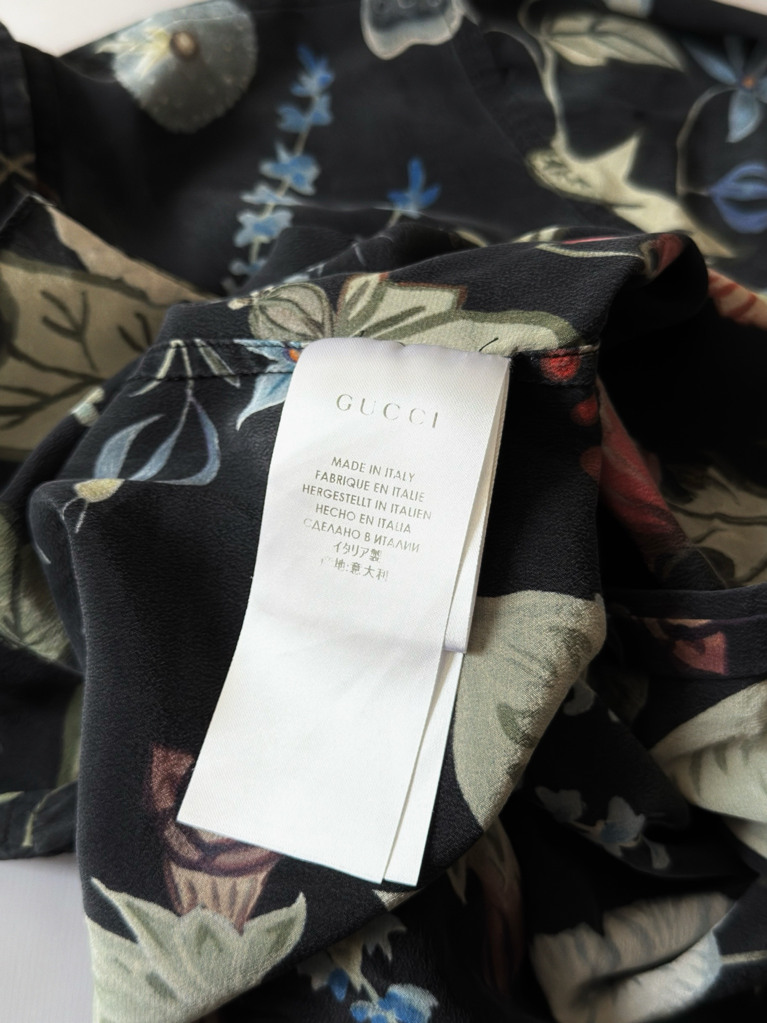 Gucci x Kris Knight Rare Archival Floral Silk Blouse Shirt, миниатюра 6
