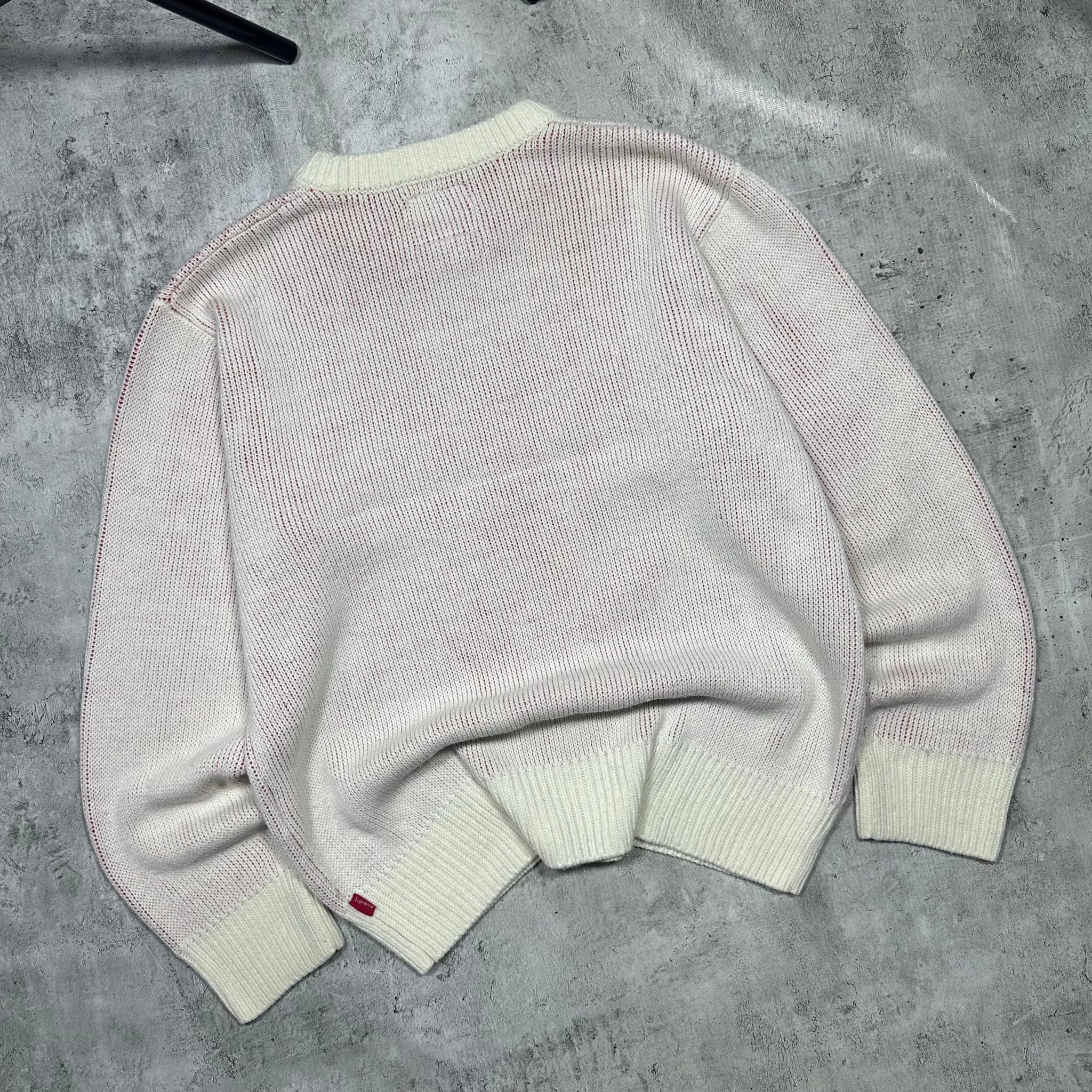 Nike x Supreme SS19 Swoosh knit sweater crossover printing, миниатюра 2