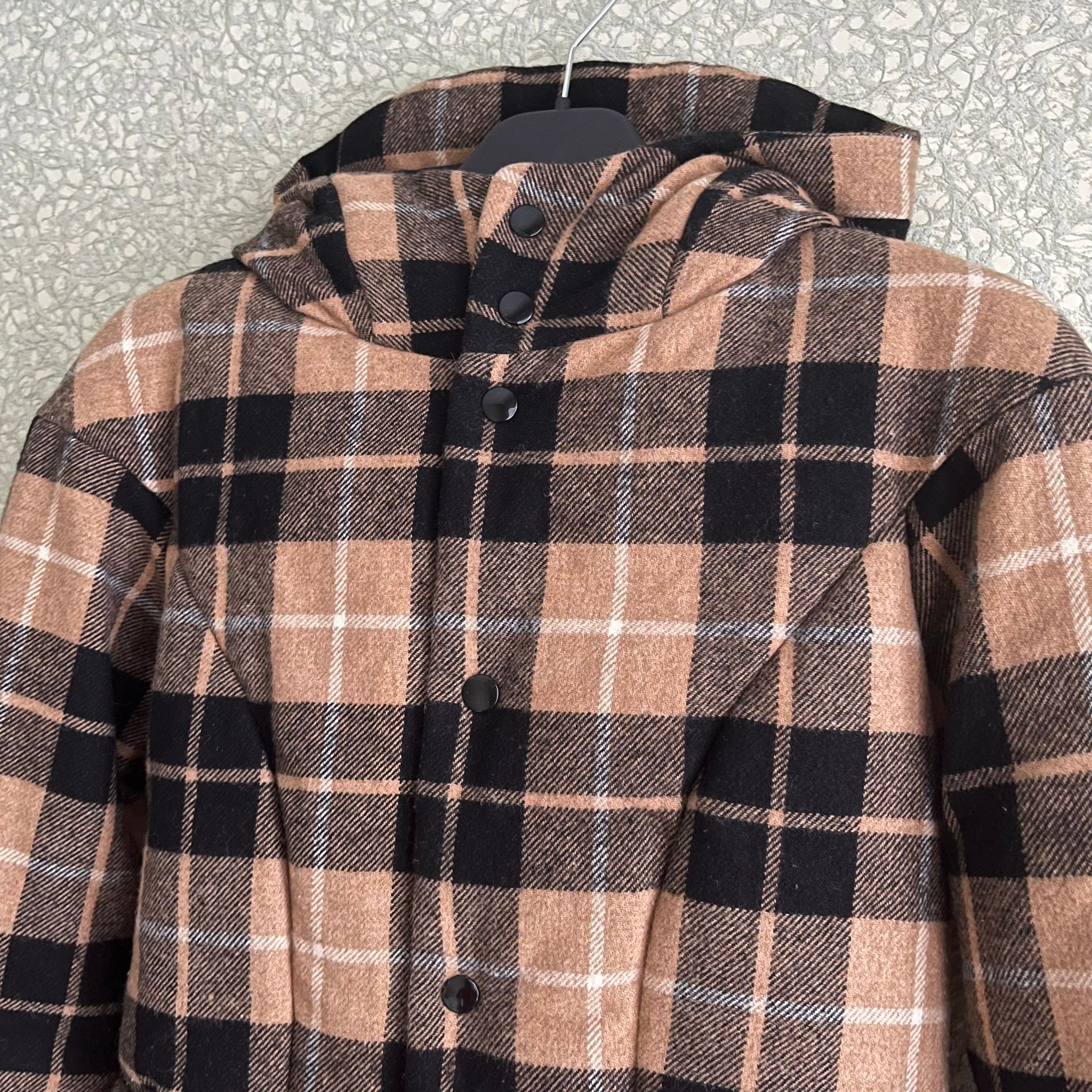 Y-3 AW08 Exclusive Wool Plaid Puffer Jacket, миниатюра 4