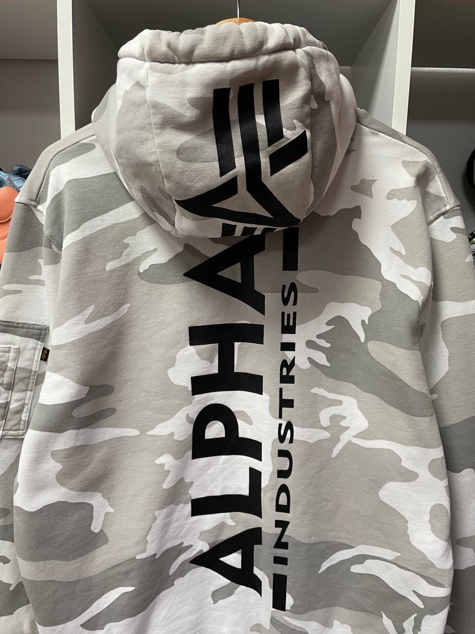 Alpha Industries Back Print Hoodie Camo, миниатюра 4