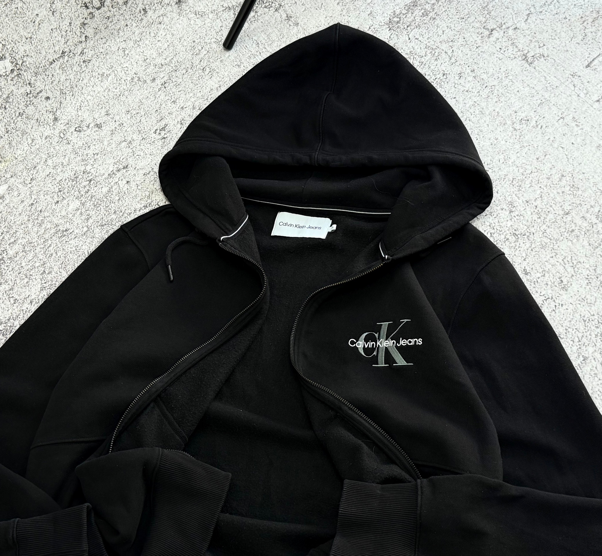 Calvin Klein Jeans Black Zip-Hoodie, миниатюра 4