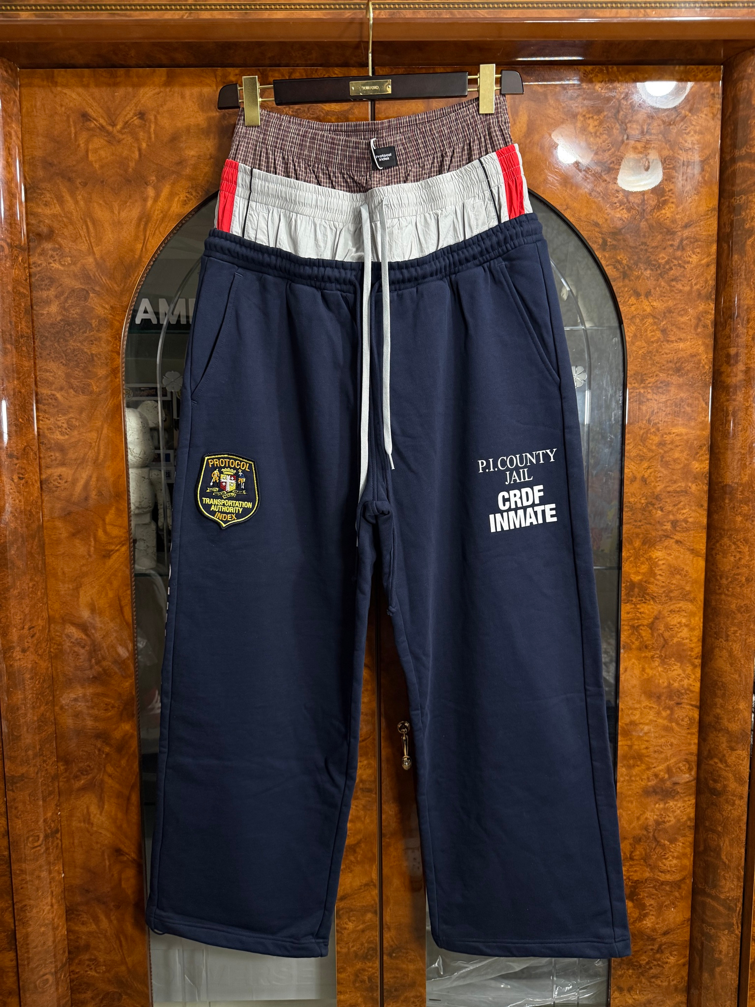 Protocol Index x NUBIAN EXCLUSIVE 3 Layered Sweatpants, миниатюра 1