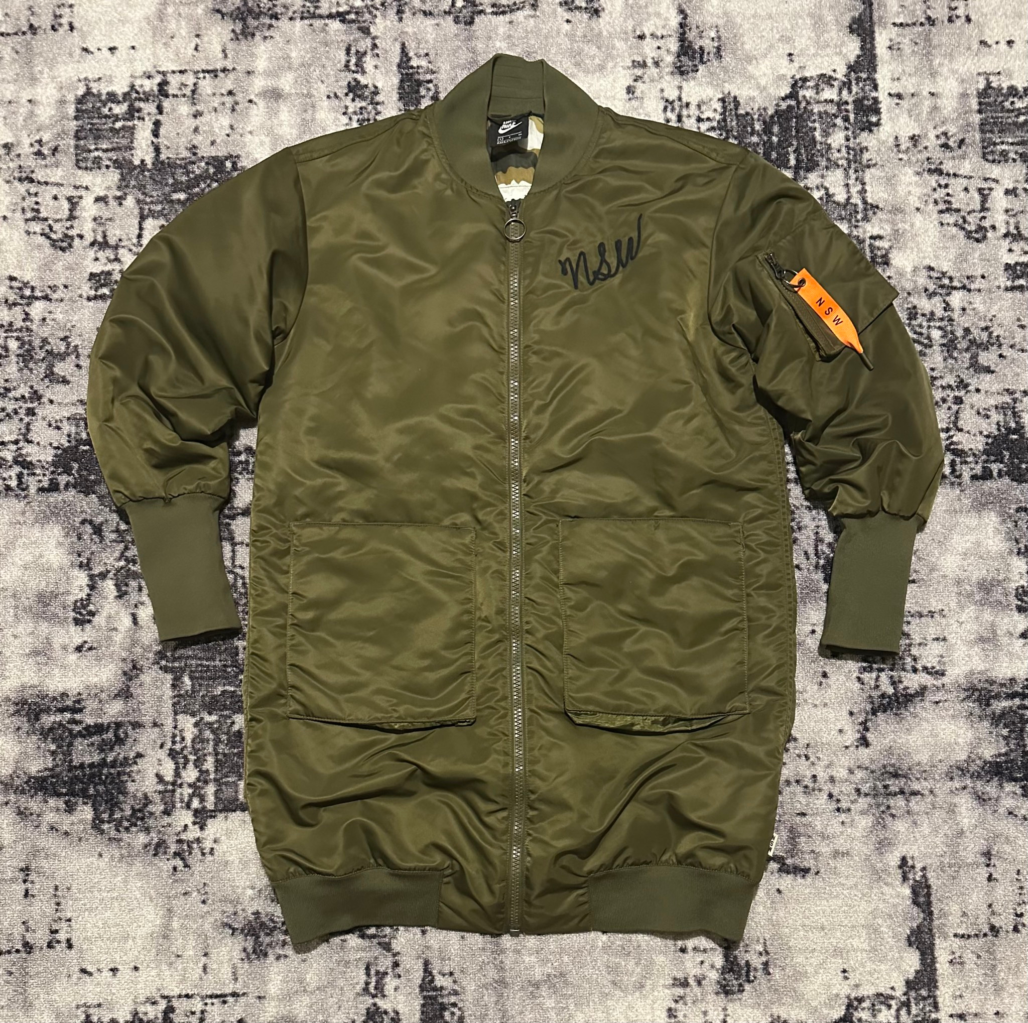 Nike NSW Insulated MA-1 Olive, миниатюра 1