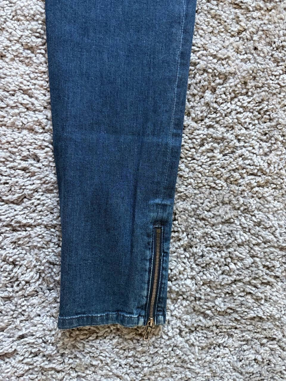 Lanvin Archive Hearts logo zip-down jeans, миниатюра 8